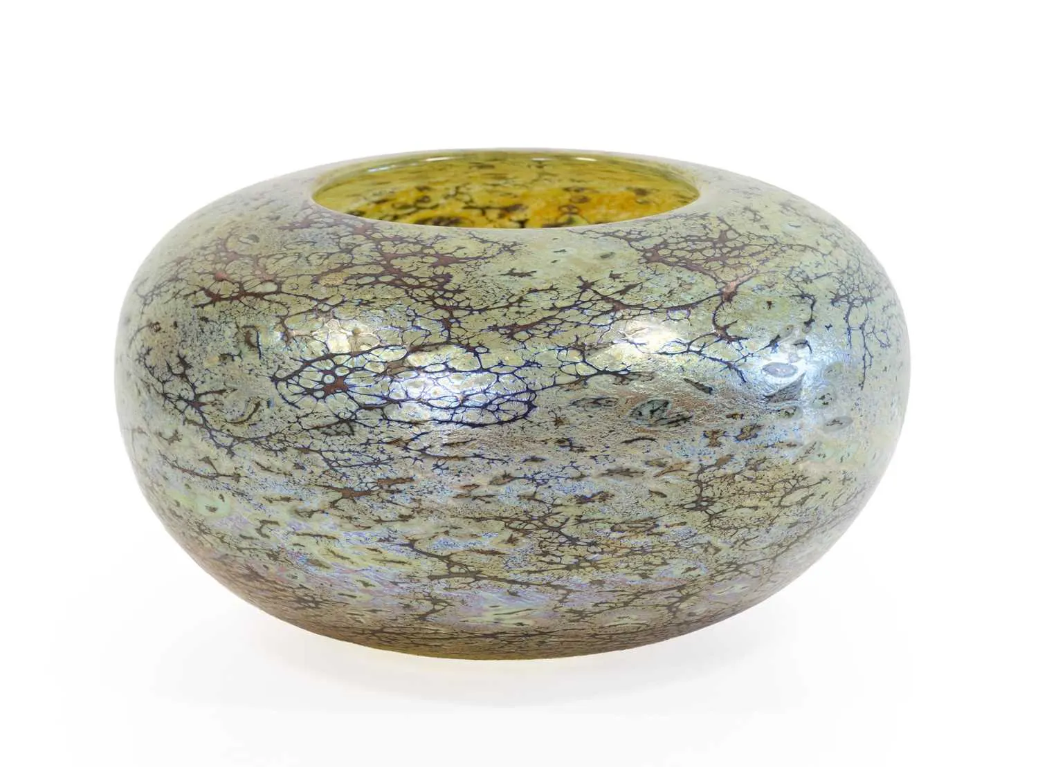 Peter Layton (b.1937): A Studio Blown Glass Bowl