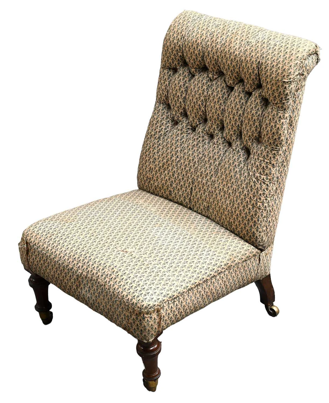 A Victorian Buttoned Nursing Chair