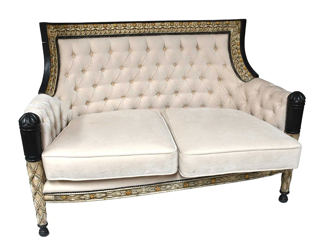 A Modern Continental Button Back Sofa