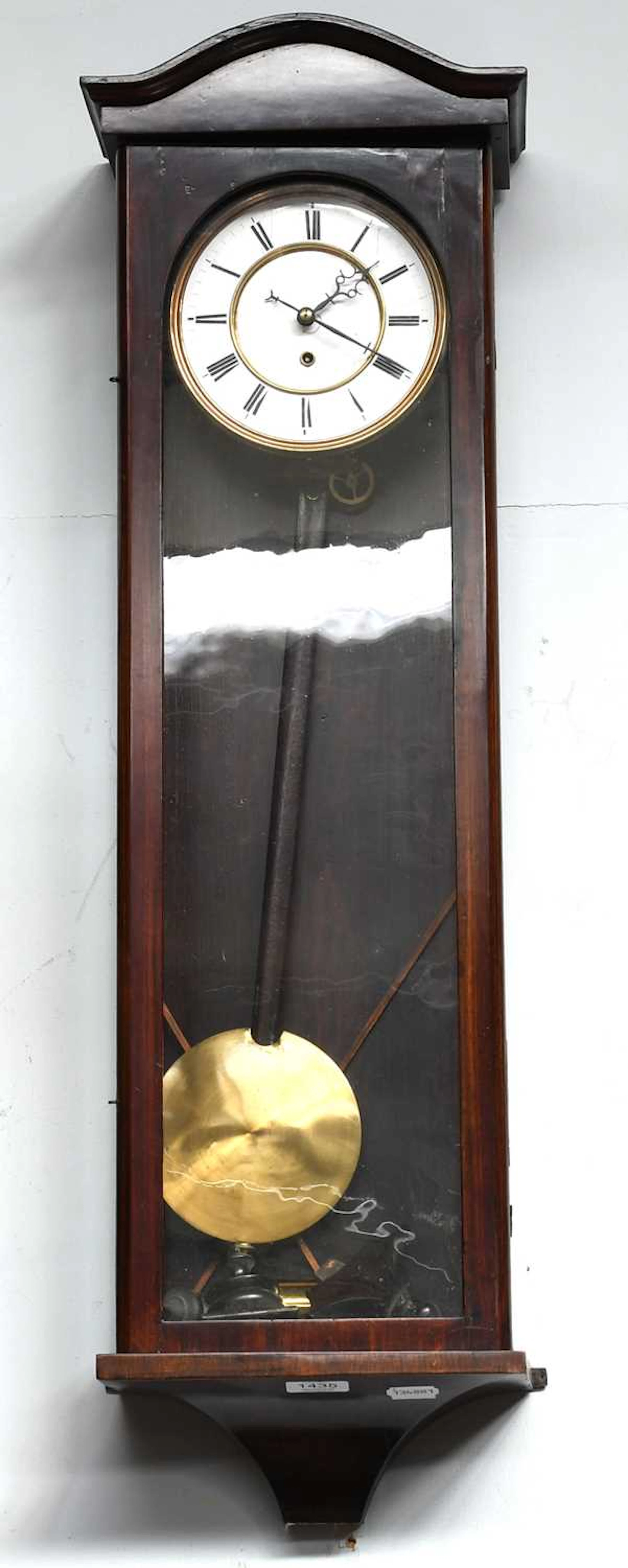A Vienna Type Single Weight Driven Wall Timepiece, circa 1890