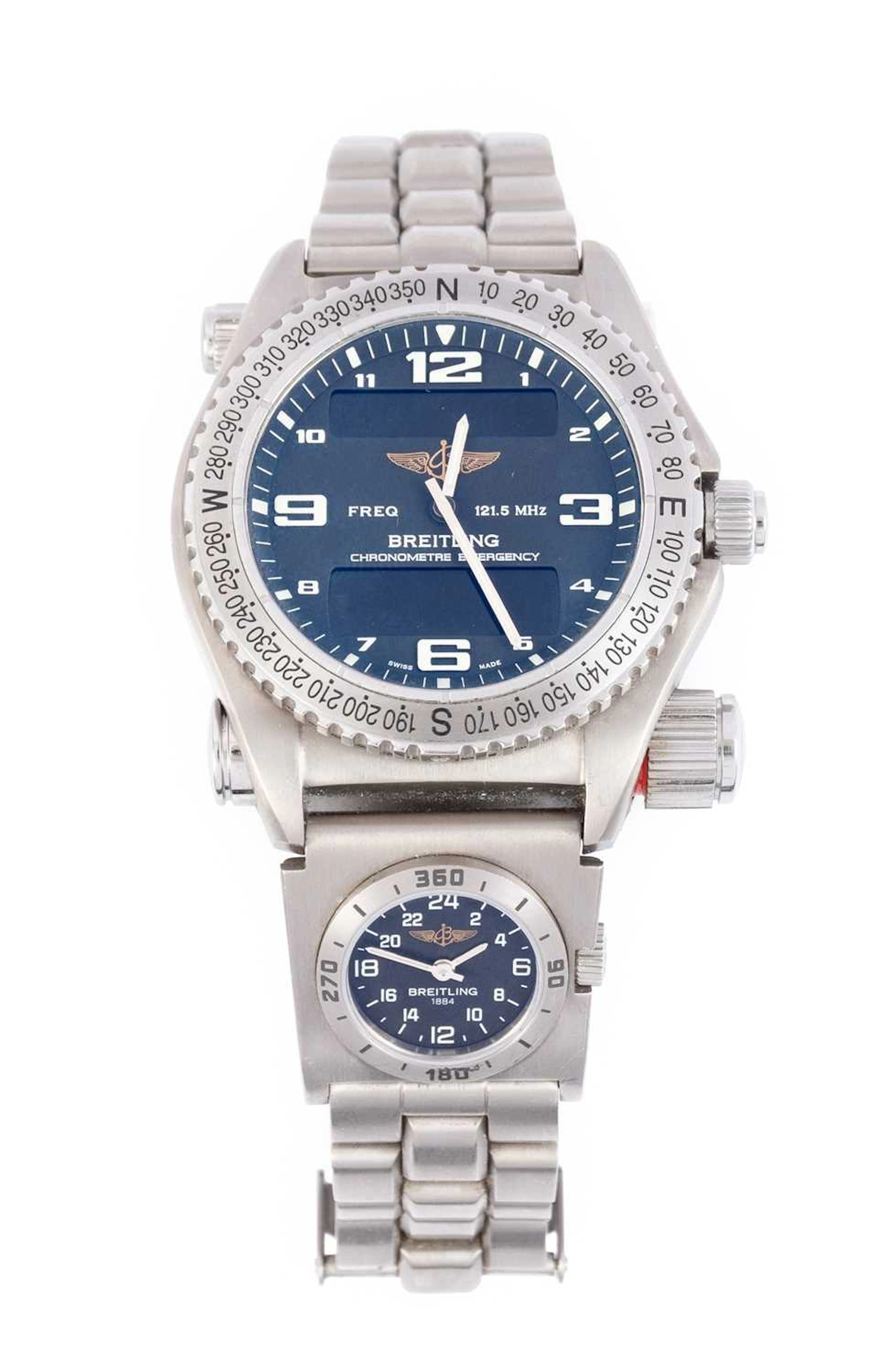 Breitling: A Titanium Breitling Chronometer Emergency Wristwatch with
