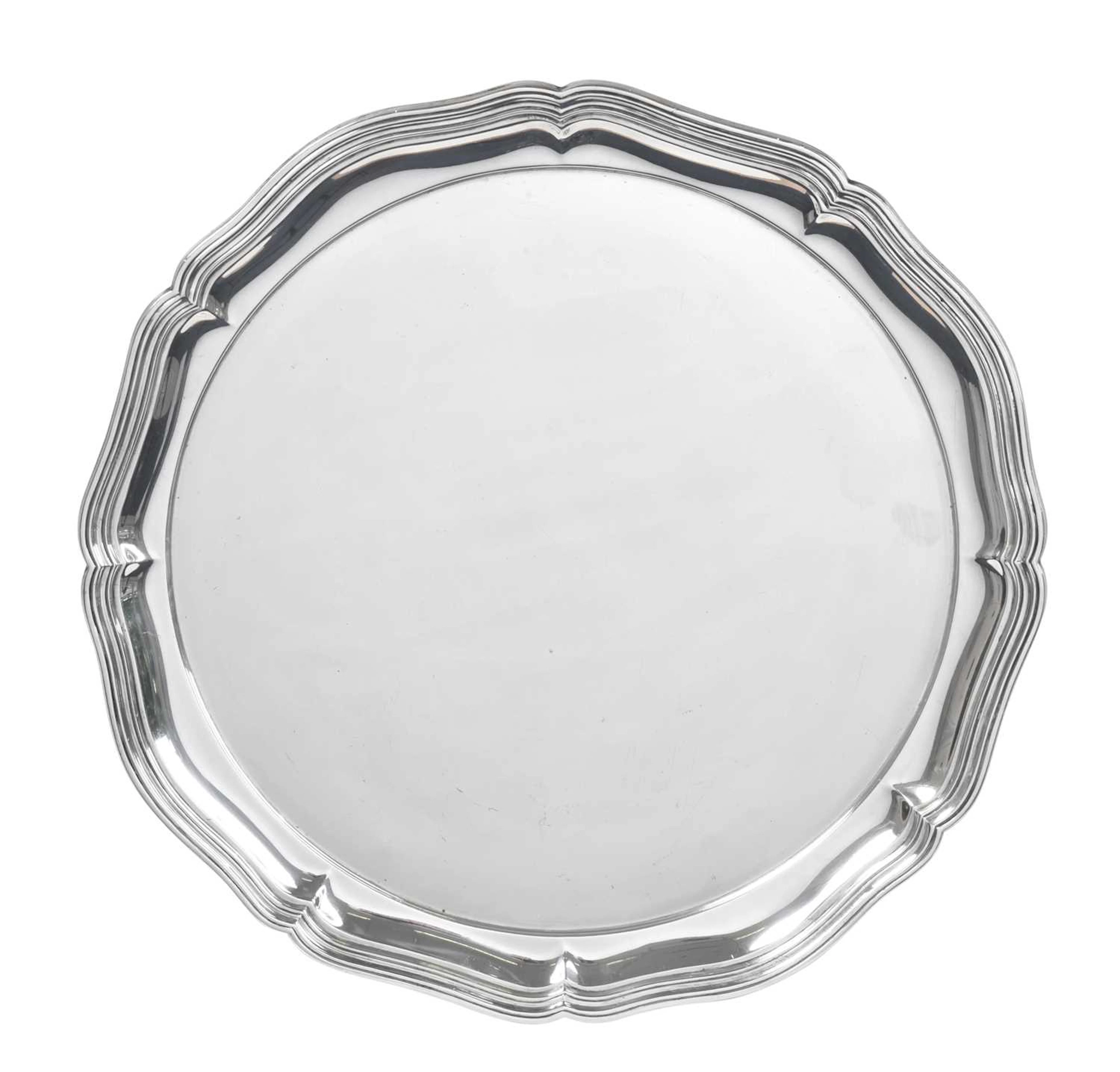 A George V Silver Salver by Henry Atkin, Sheffield, 1928, by Henry