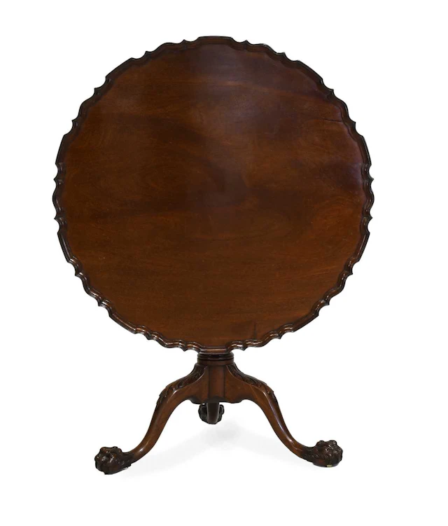 A George III Carved Mahogany Tripod Table