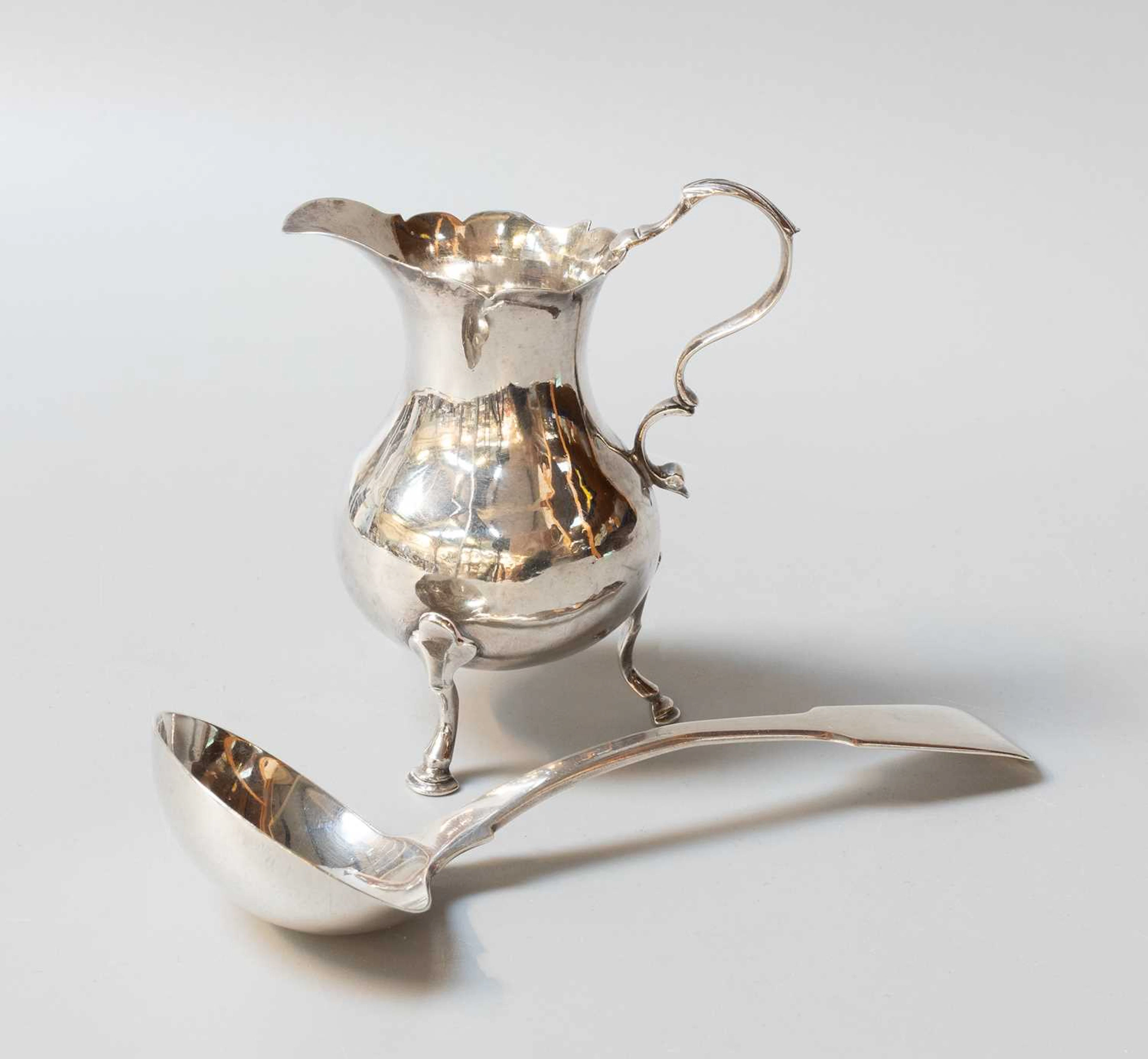 A George III Silver Cream-Jug, Maker's Mark Lacking, London, Perhaps