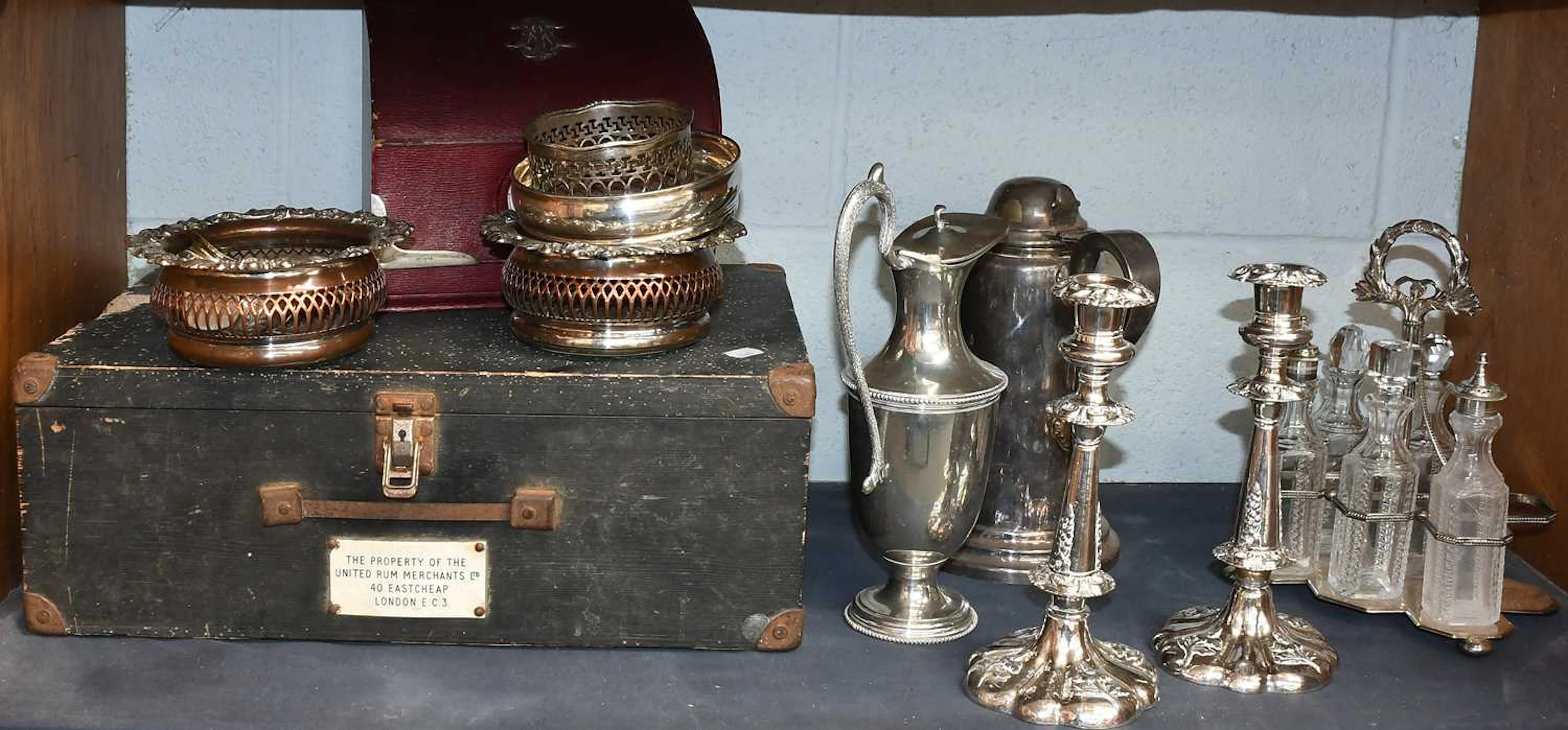 A Collection of Silver and Silver Plate