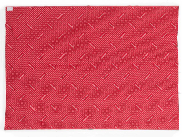 Louis Vuitton x Supreme Monogram Red Denim Fabric, by Kim Jones, Menswear
