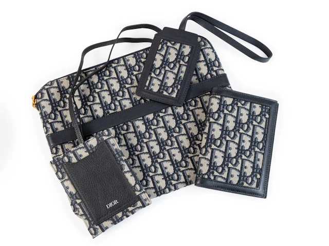 Dior Oblique Navy Canvas and Leather Travel Kit, The Edward Crutchley