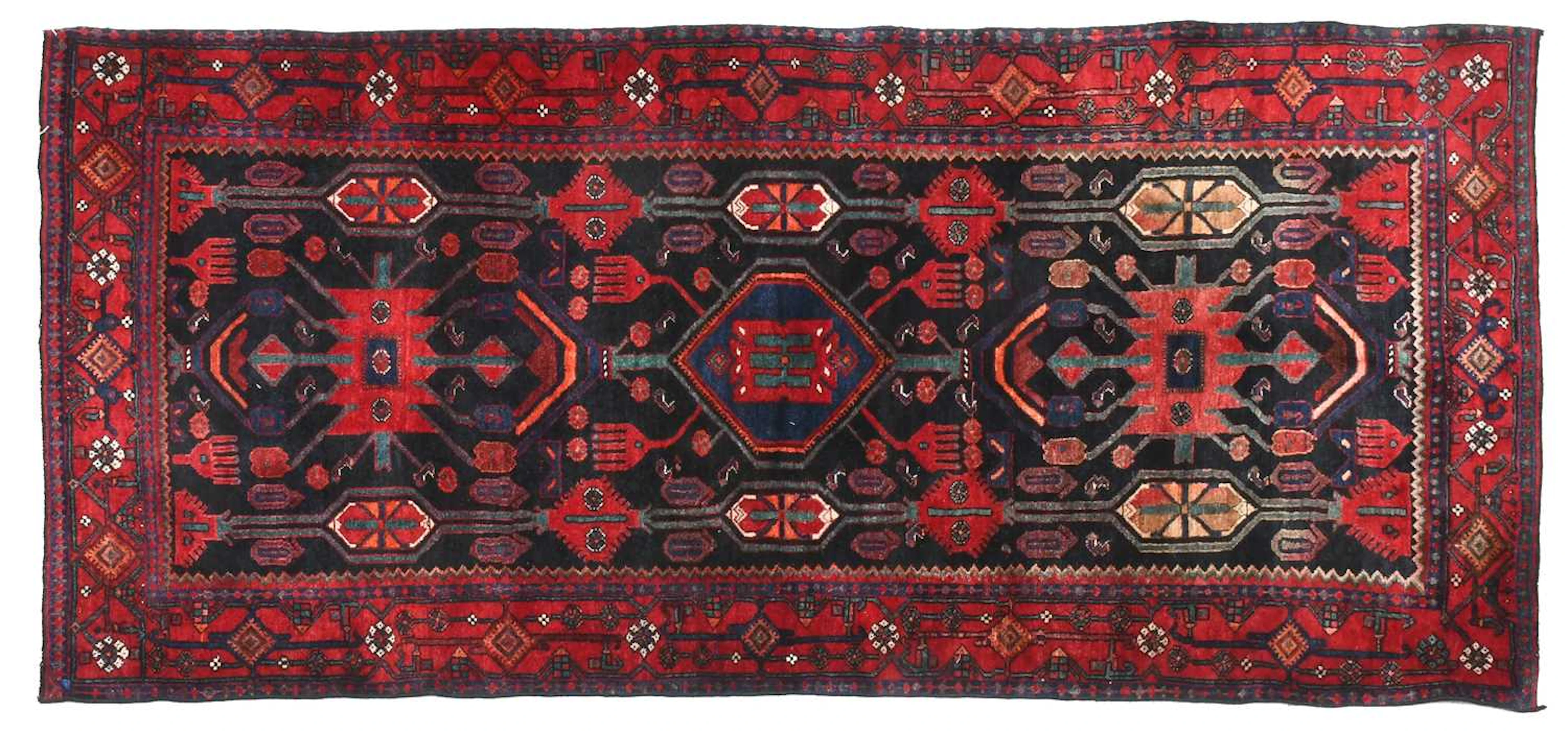 Bidjar Long Rug, Iranian Kurdistan, 2nd Half 20th Century
