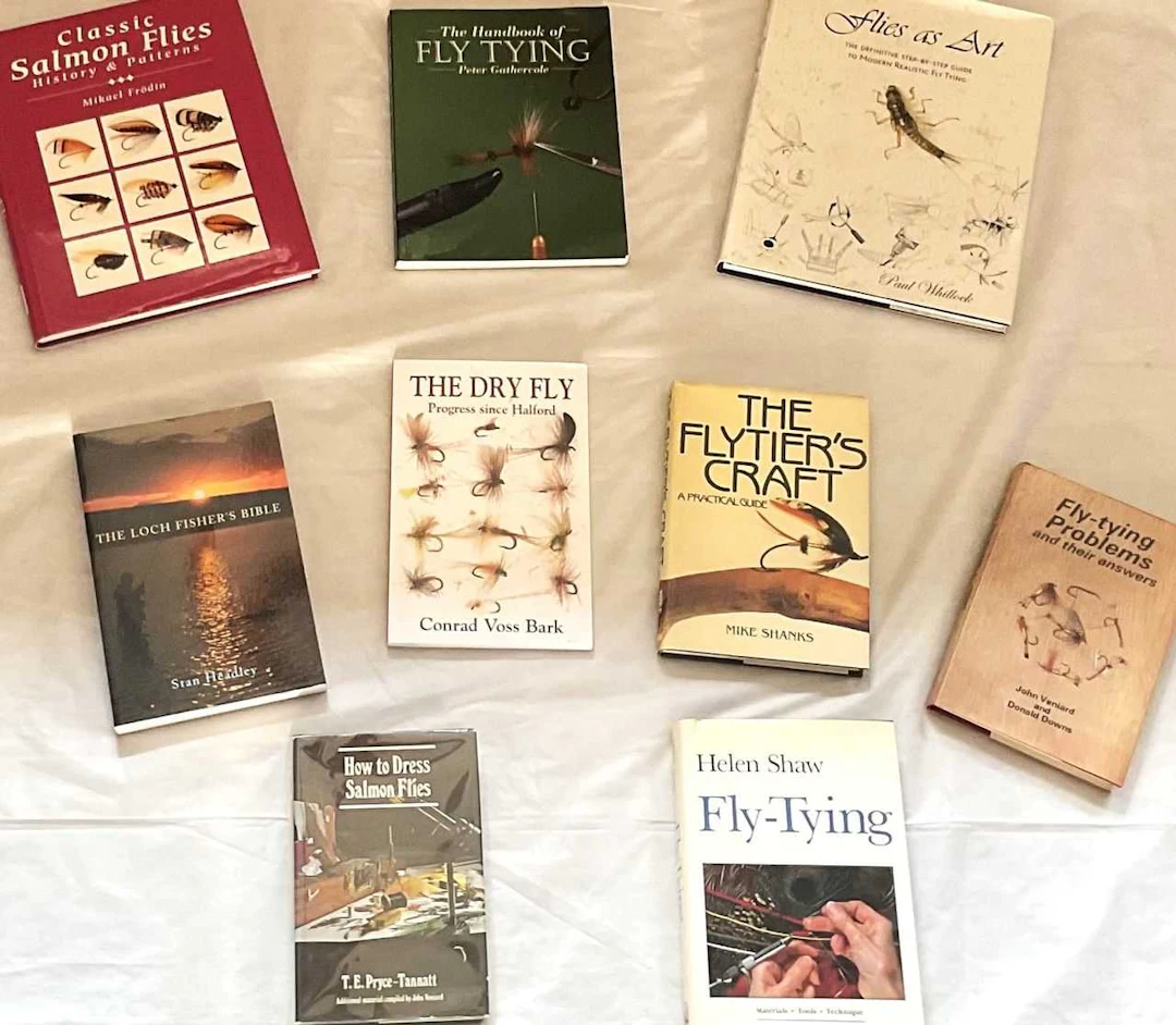 A Selection of Nine Fly Tying Books