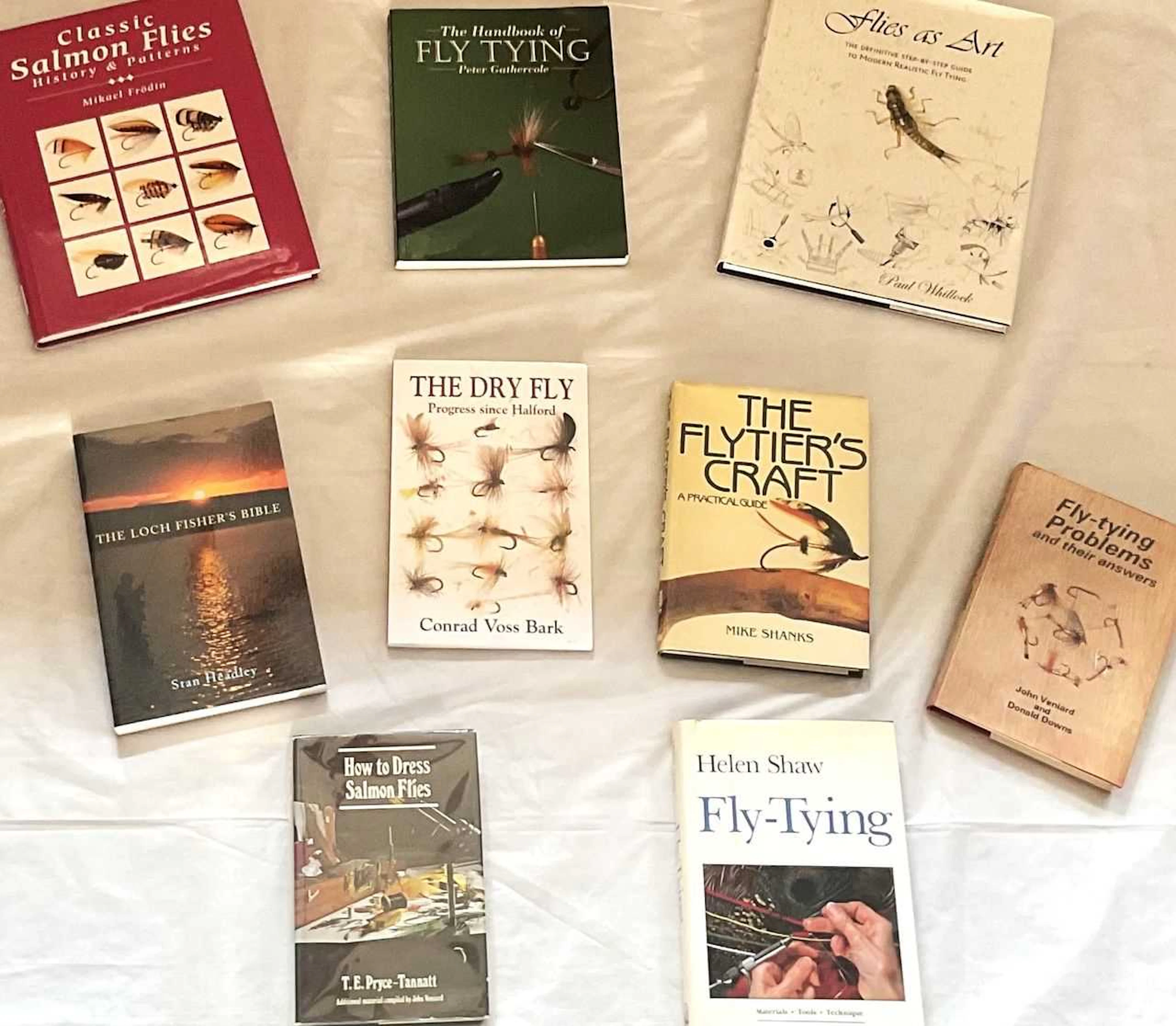 A Selection of Nine Fly Tying Books