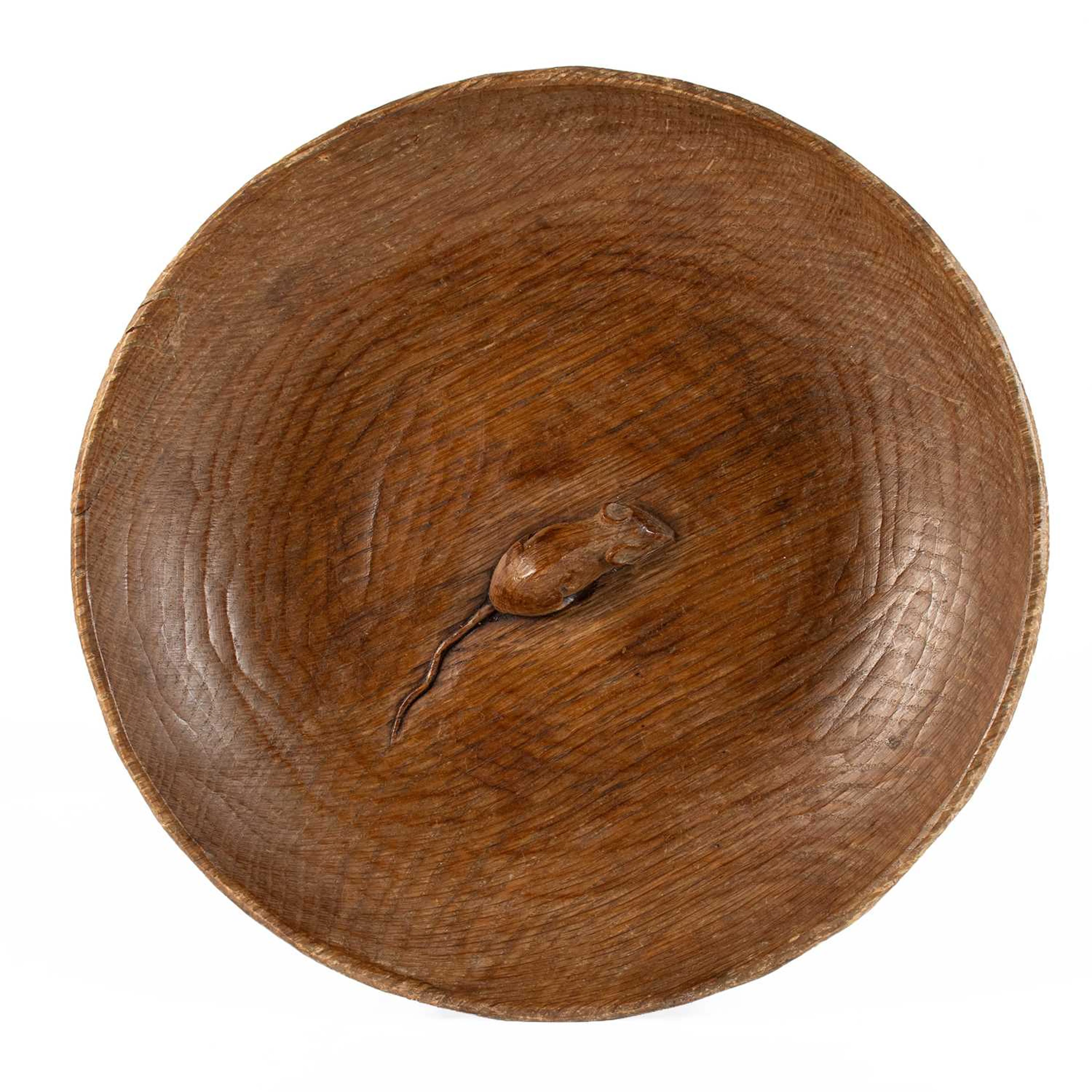 Workshop of Robert Mouseman Thompson (Kilburn): An English Oak Fruit Bowl