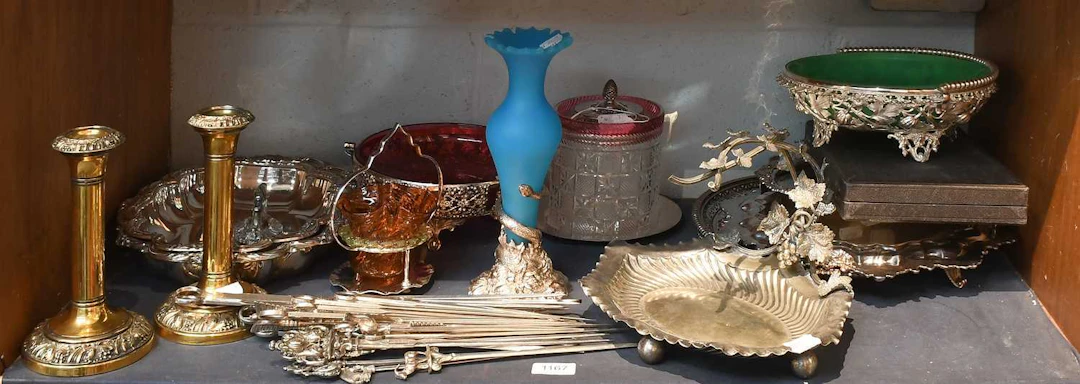 A Collection of Assorted Silver Plate