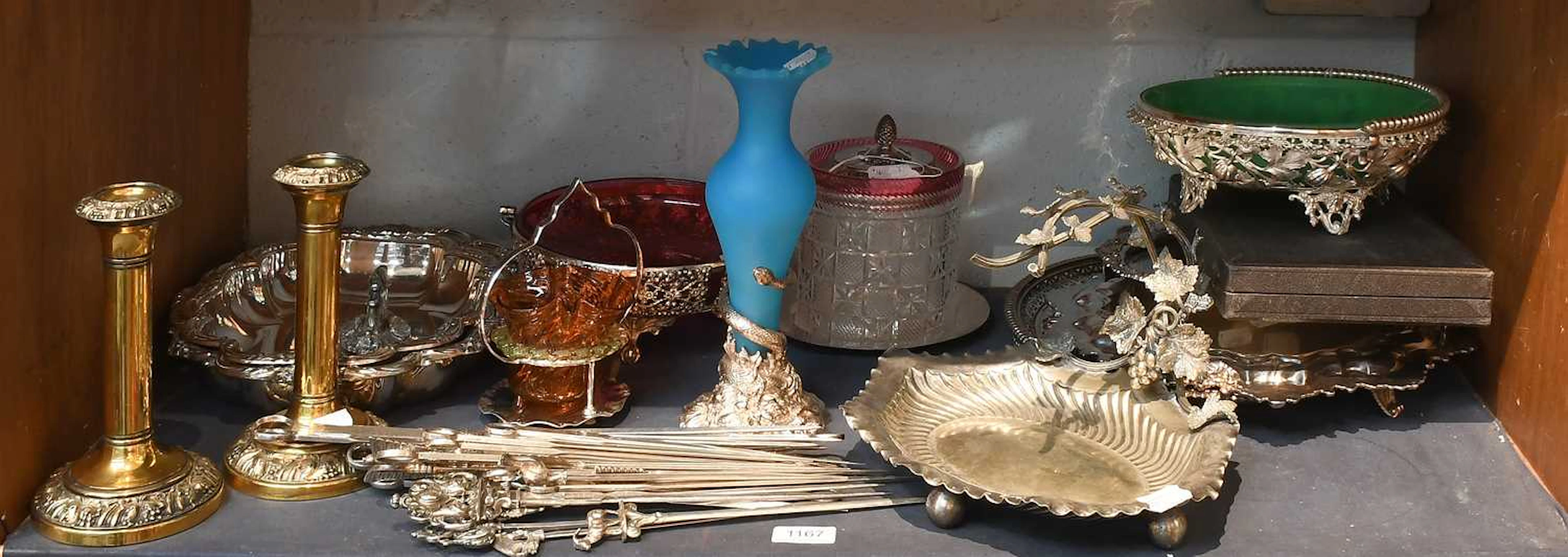 A Collection of Assorted Silver Plate