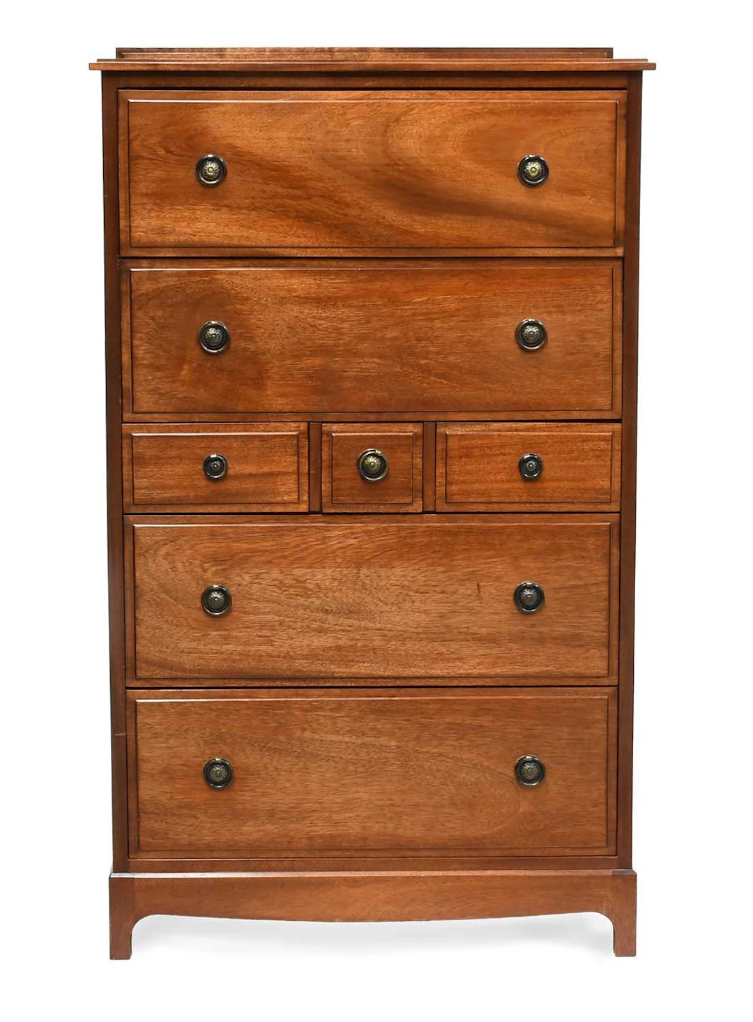 Yorkshire School: A Panelled Mahogany Tallboy