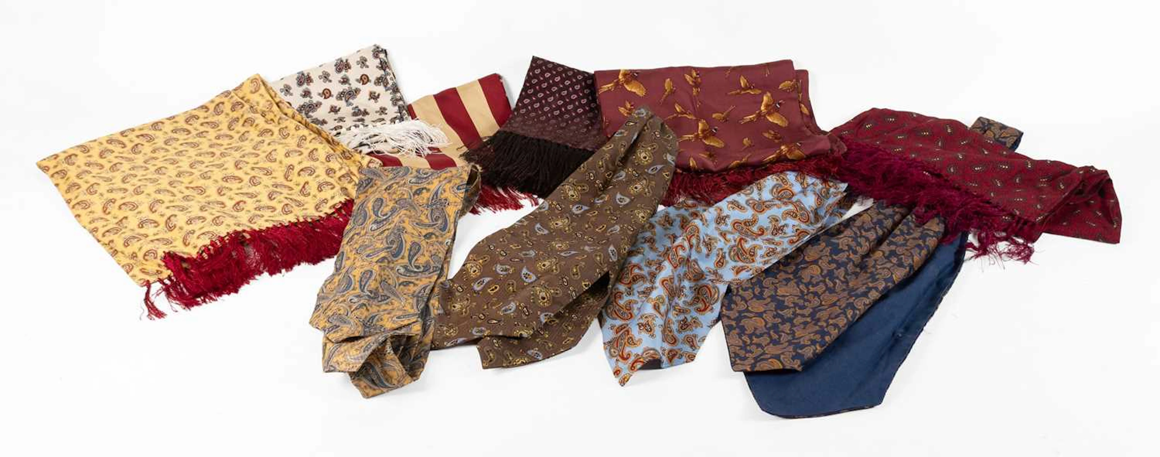Assorted Silk Cravates and Evening Scarves, Ted Baker, Fort & Stone