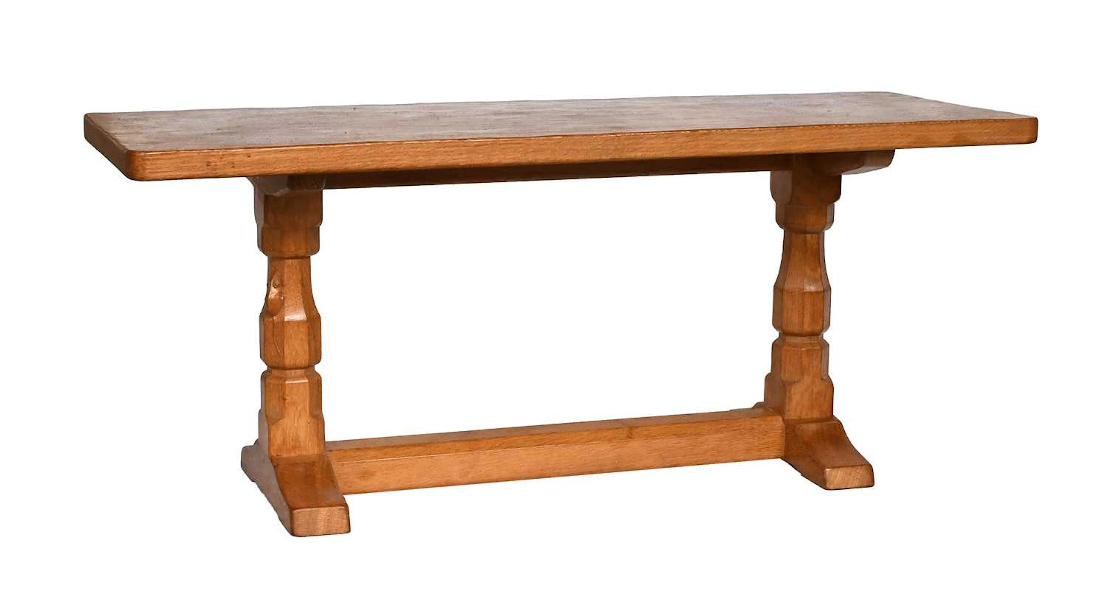 Workshop of Robert Mouseman Thompson (Kilburn): An English Oak Refectory