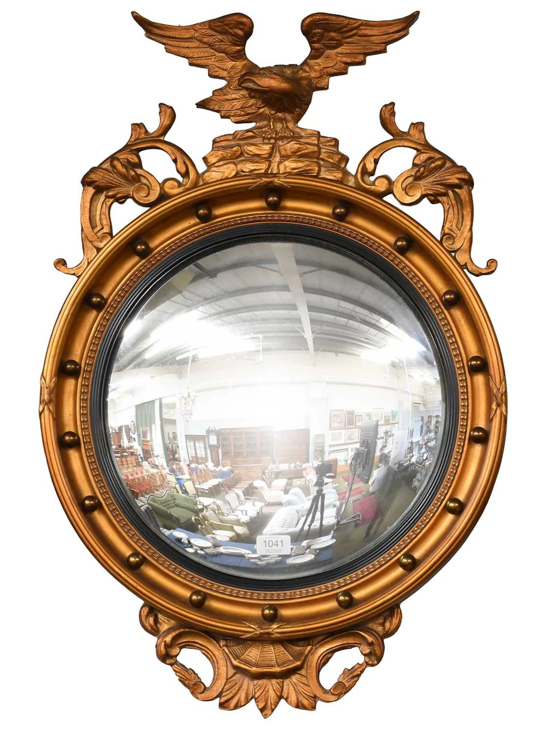 A Regency Style Convex Mirror, 20th Century