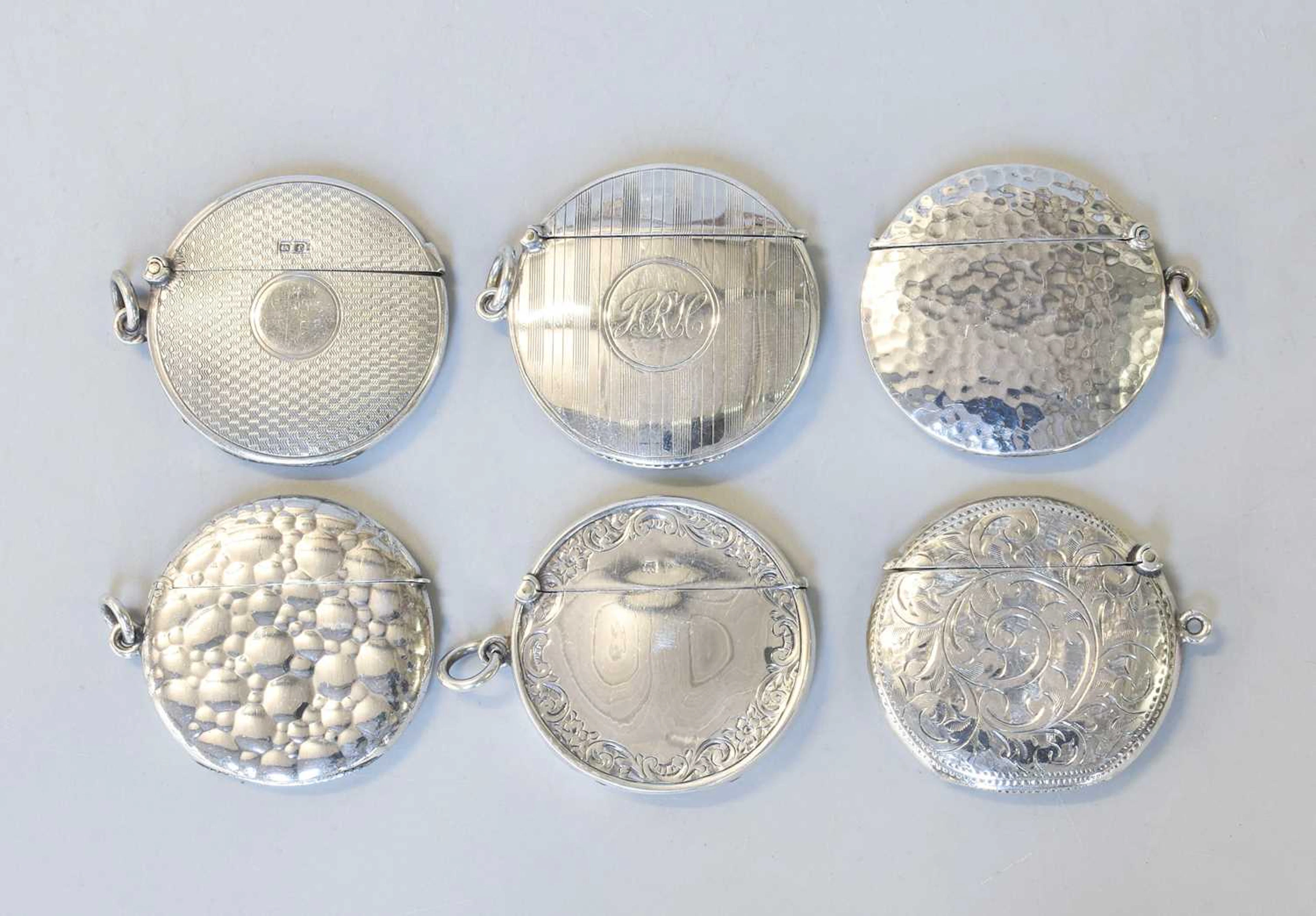 Six Various Silver Vesta-Cases