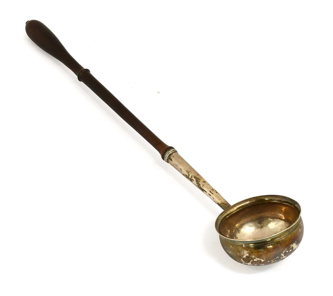 A George II Silver and Wood Toddy-Ladle, by Ralph Maidman, London, 1732