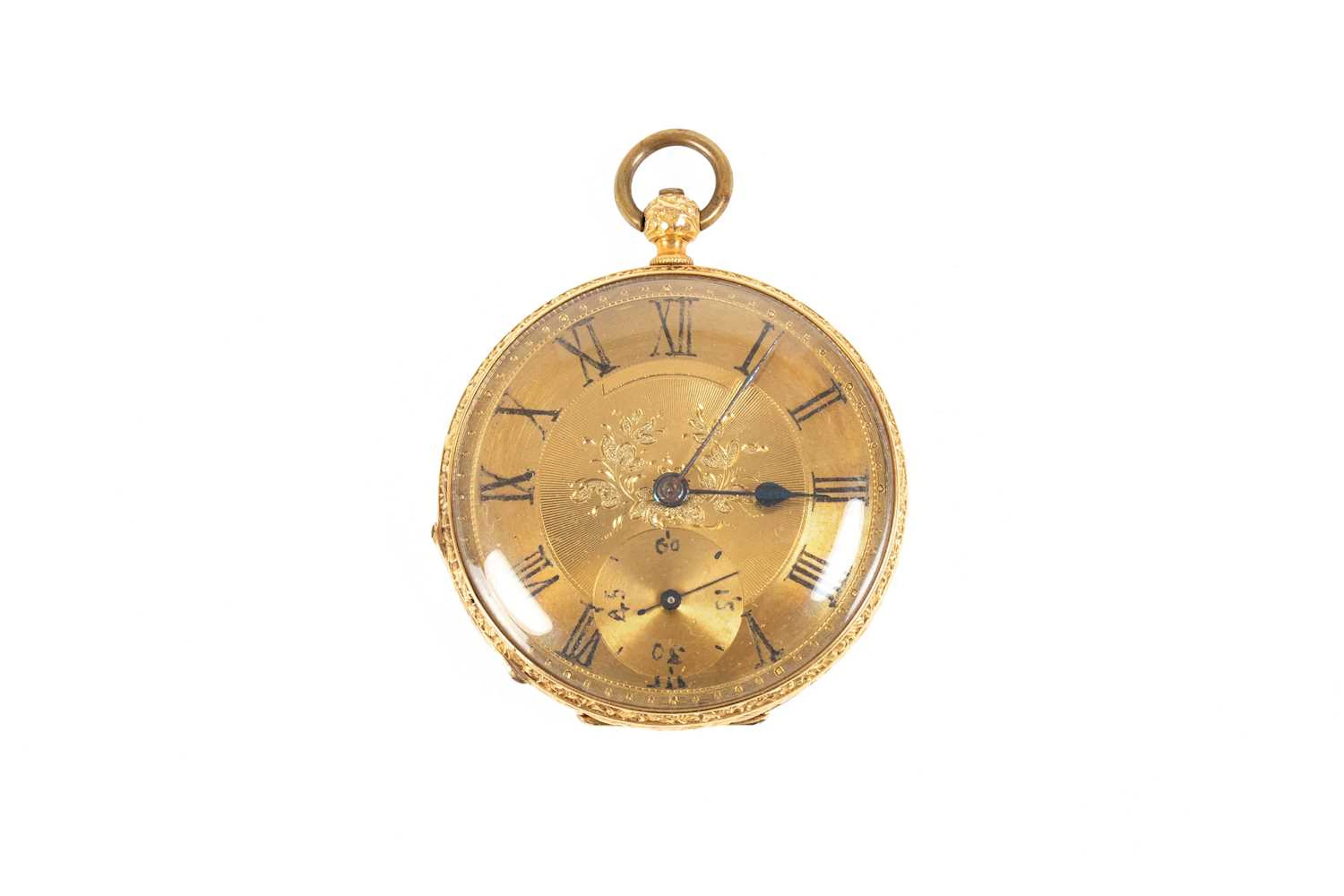 A Lady's 18 Carat Gold Fob Watch, circa 1880
