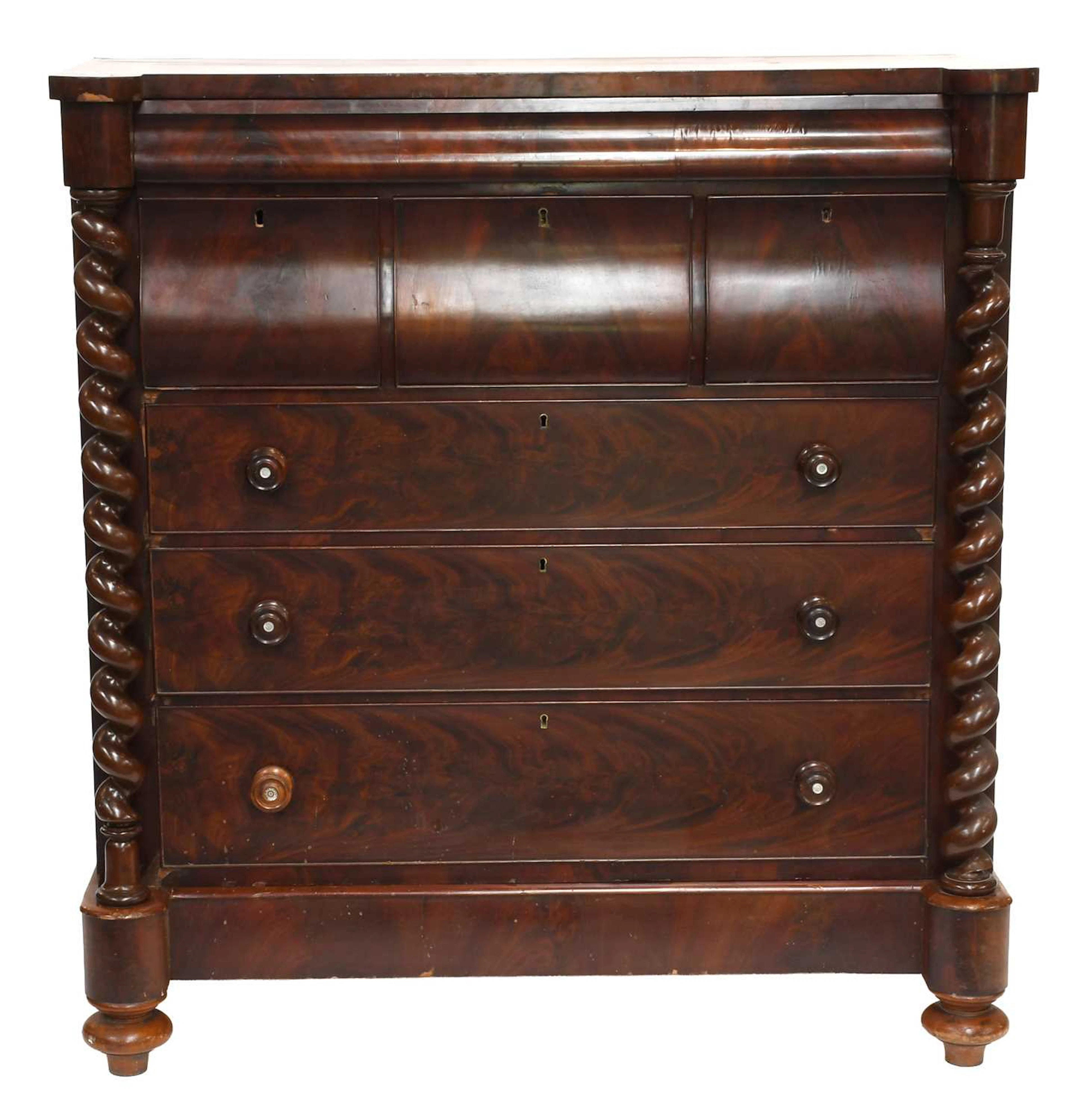 A Victorian Mahogany Scotch Chest