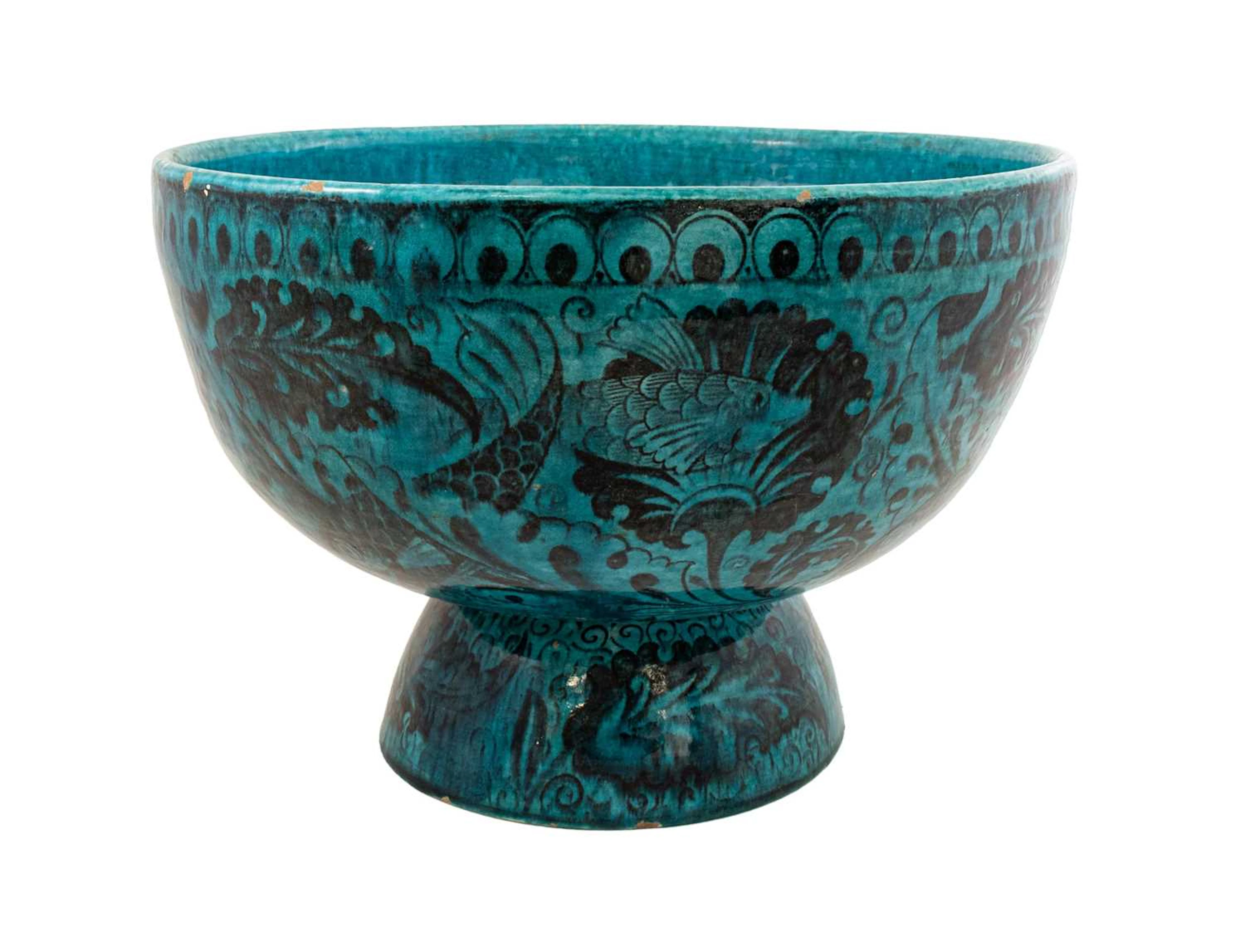 William De Morgan (1839-1917) for Cantagalli: A Faience Iznik-style