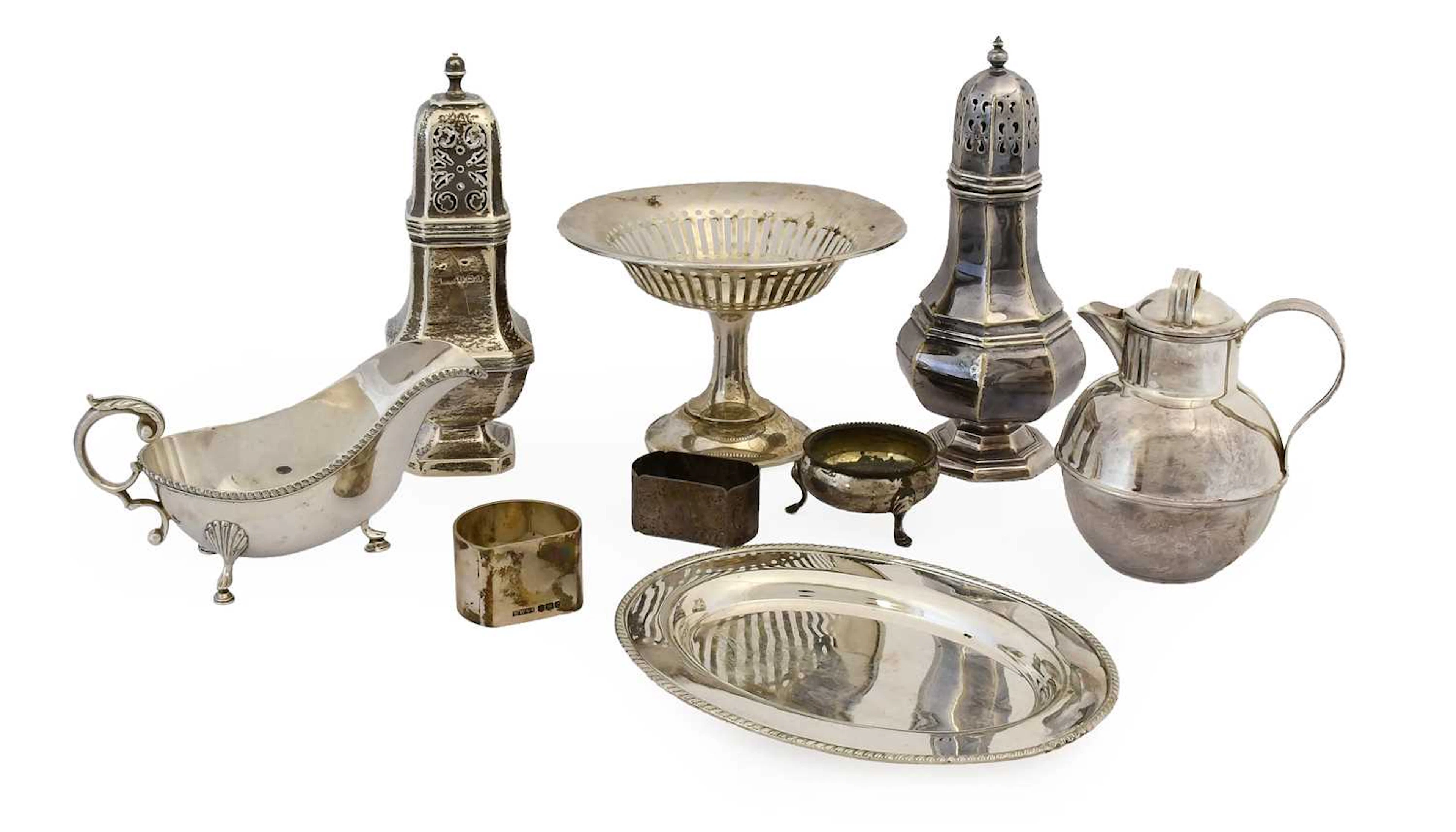 A Collection of Assorted Silver and Silver Plate