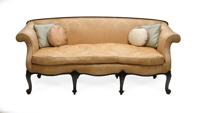 A Carved Mahogany Three-Seater Sofa, late 19th/20th century