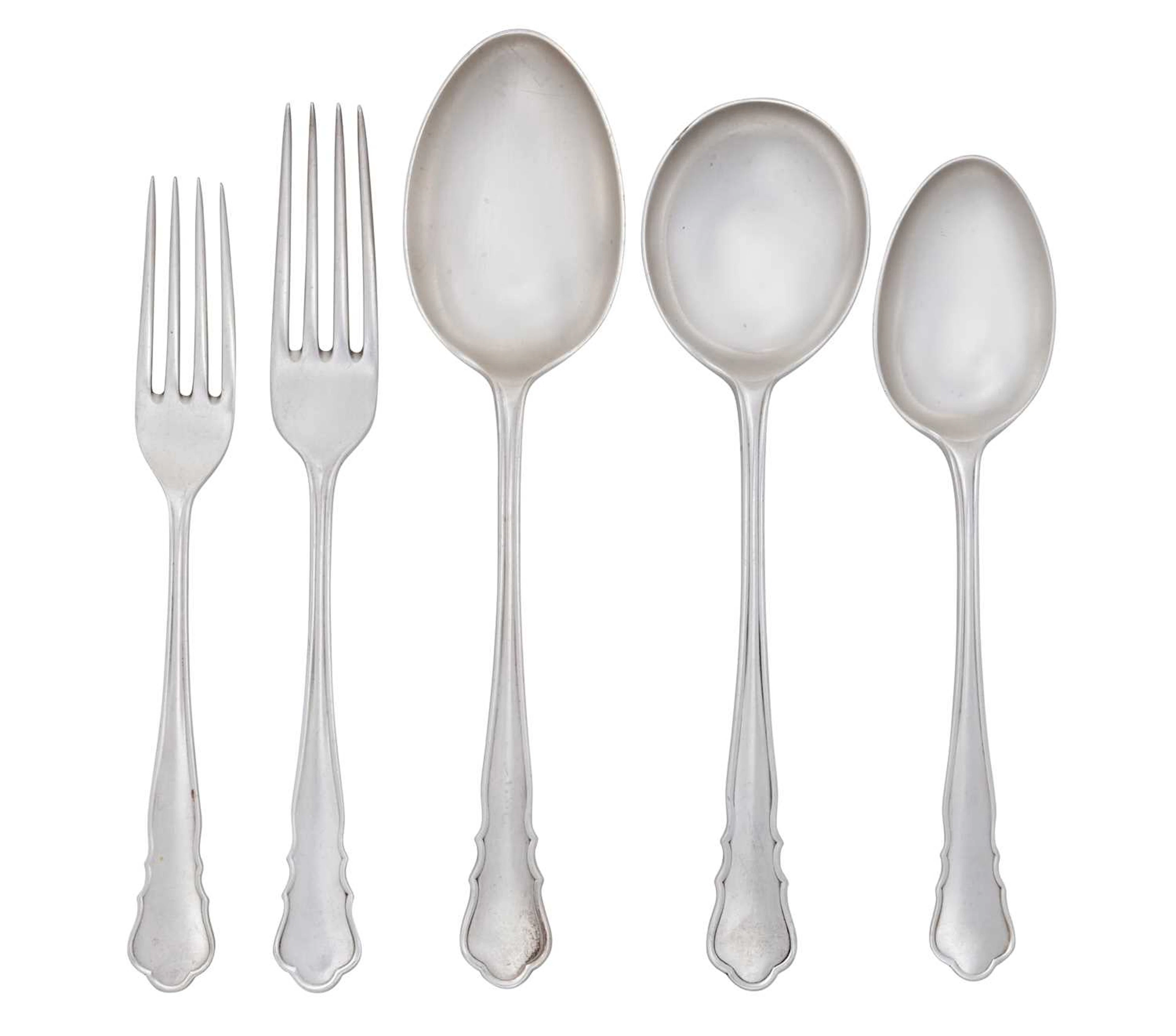 A George VI and Elizabeth II Silver Table-Service Mostly by James