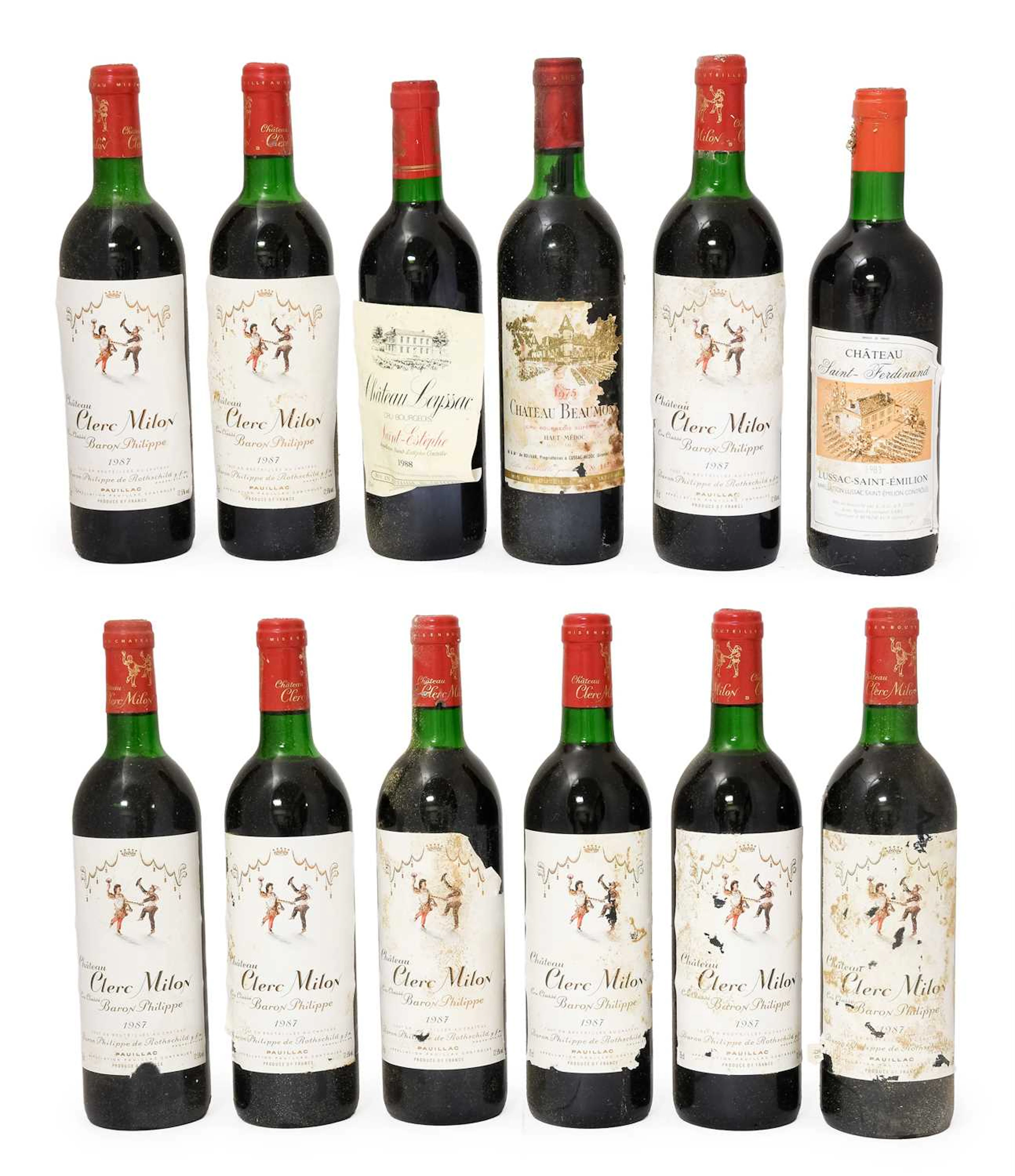Château Clerc Milon, Baron Philippe de Rothschild, 1987, Pauillac