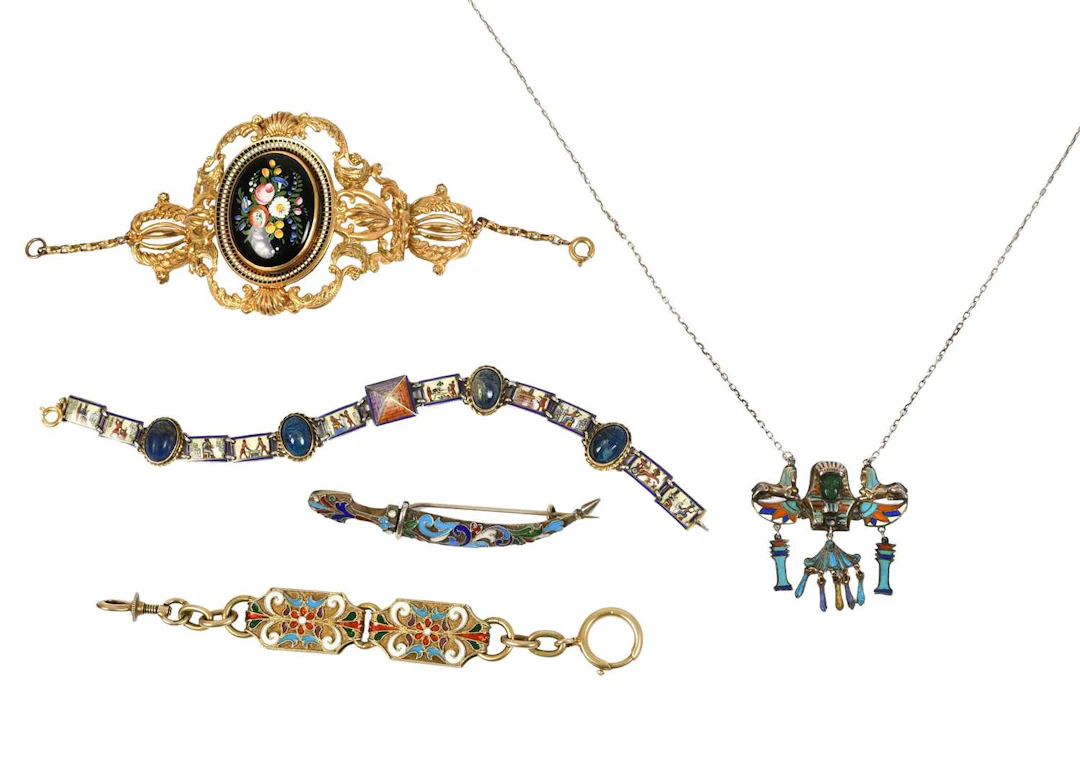 A Quantity of Enamel Jewellery