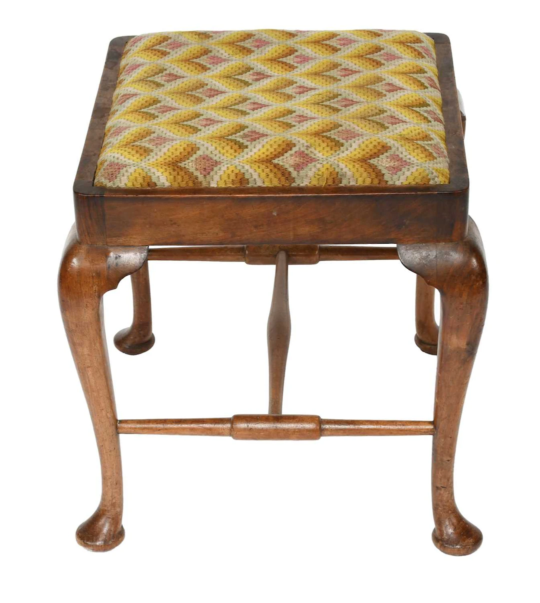 An 18th Century Style Cabriole Legged Stool