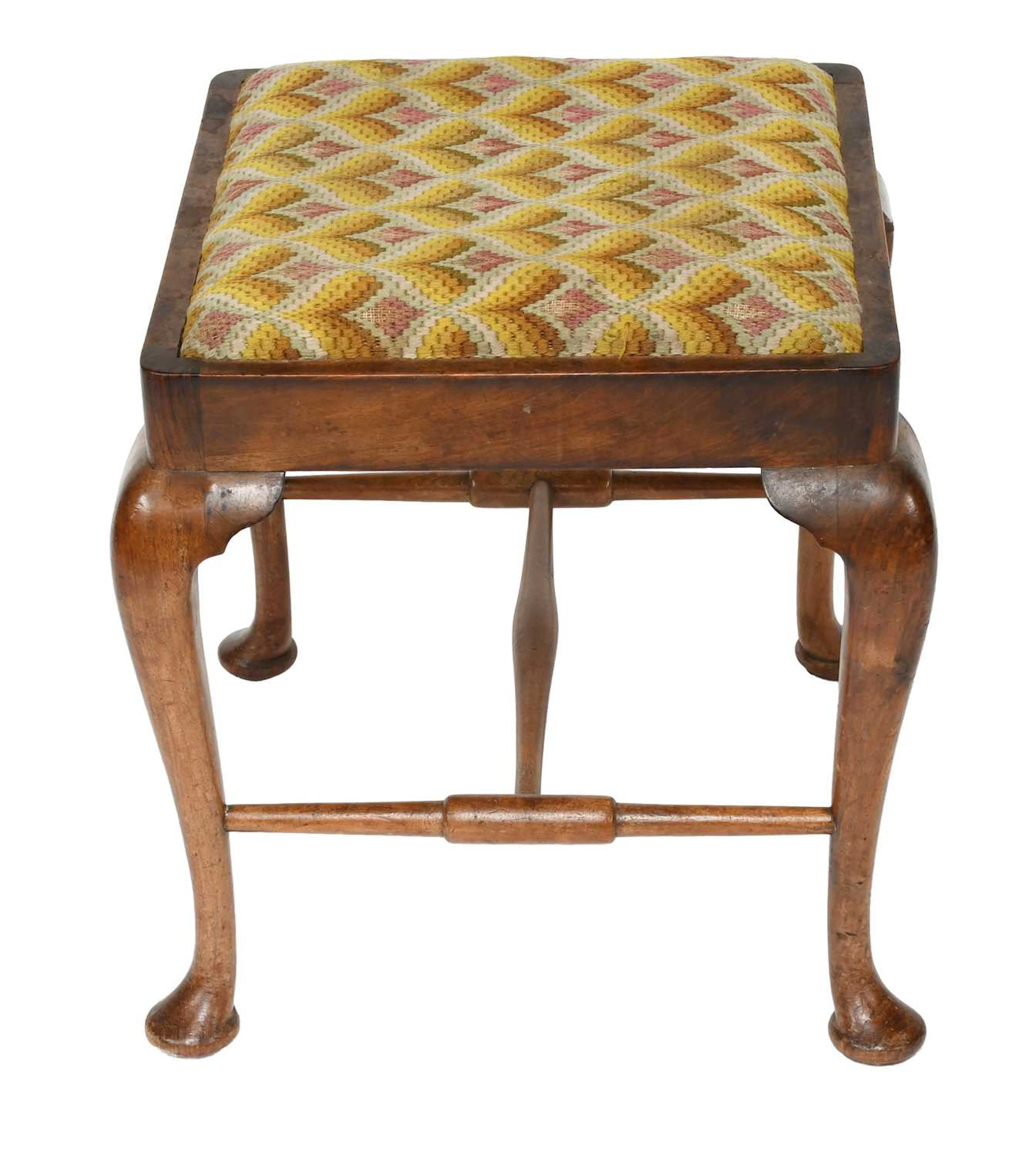 An 18th Century Style Cabriole Legged Stool
