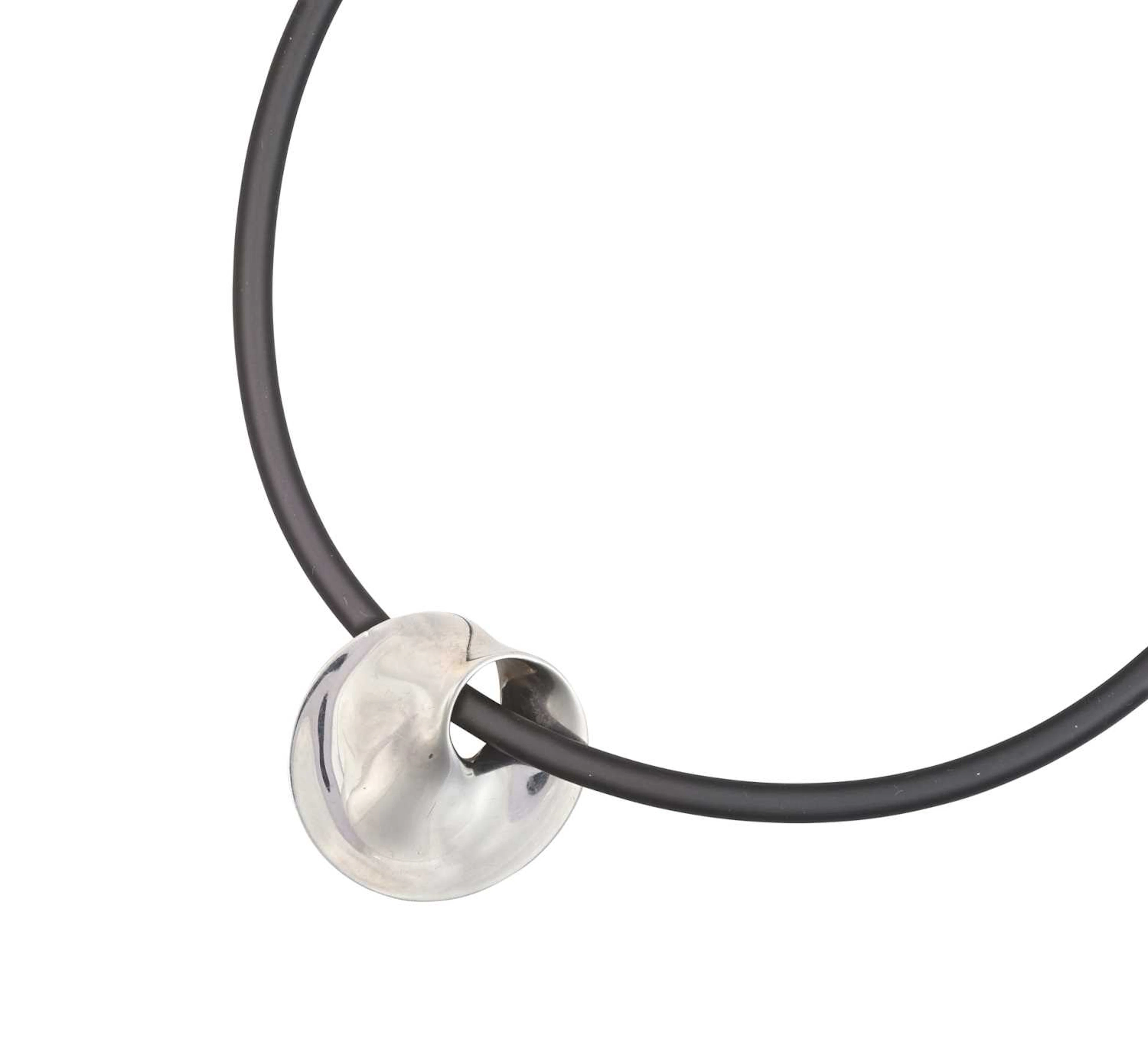 A Pendant on Necklace, designed by Vivianna Torun Bülow-Hübe for Georg Jensen
