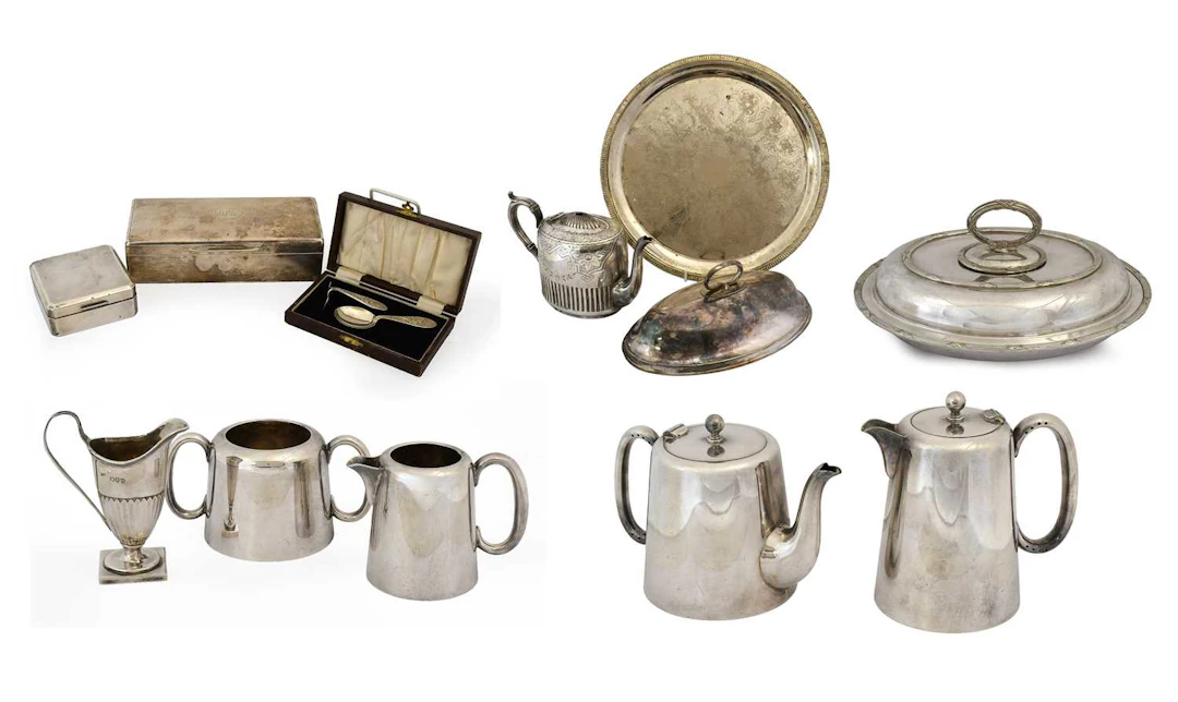 A Collection of Assorted Silver and Silver Plate