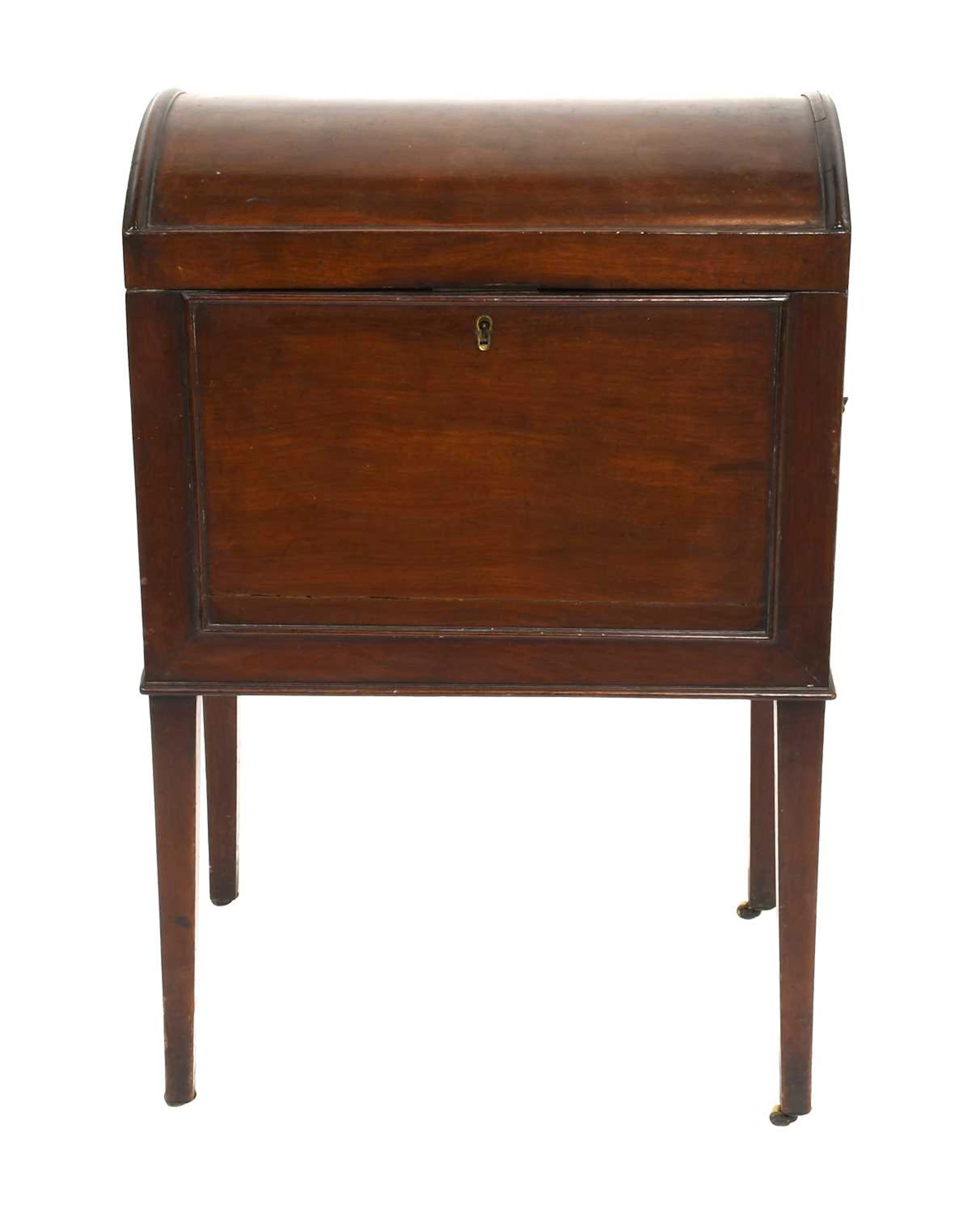 A Mahogany Dome Top Cellarette, 19th century