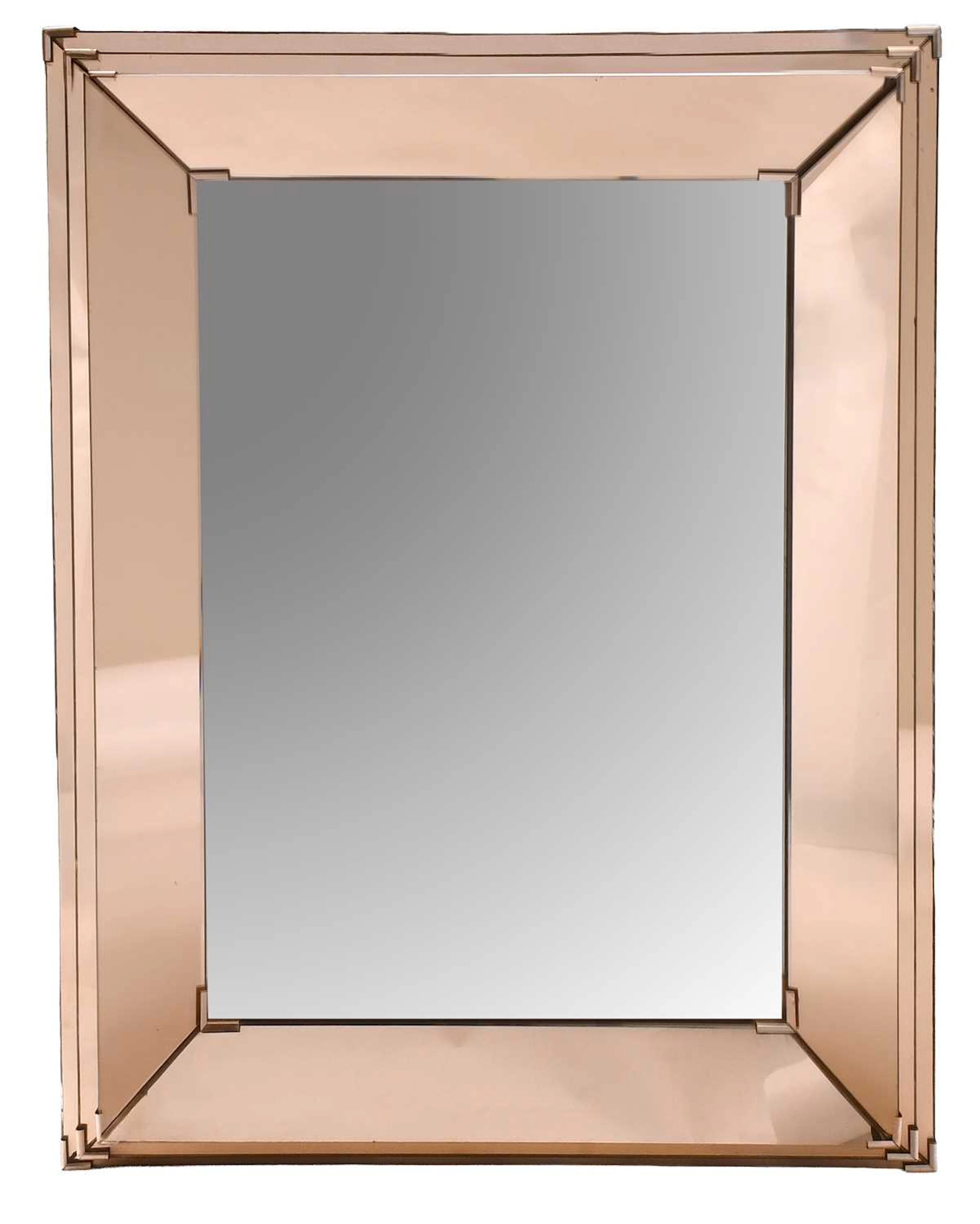 A 1950's French Trifold Mirror