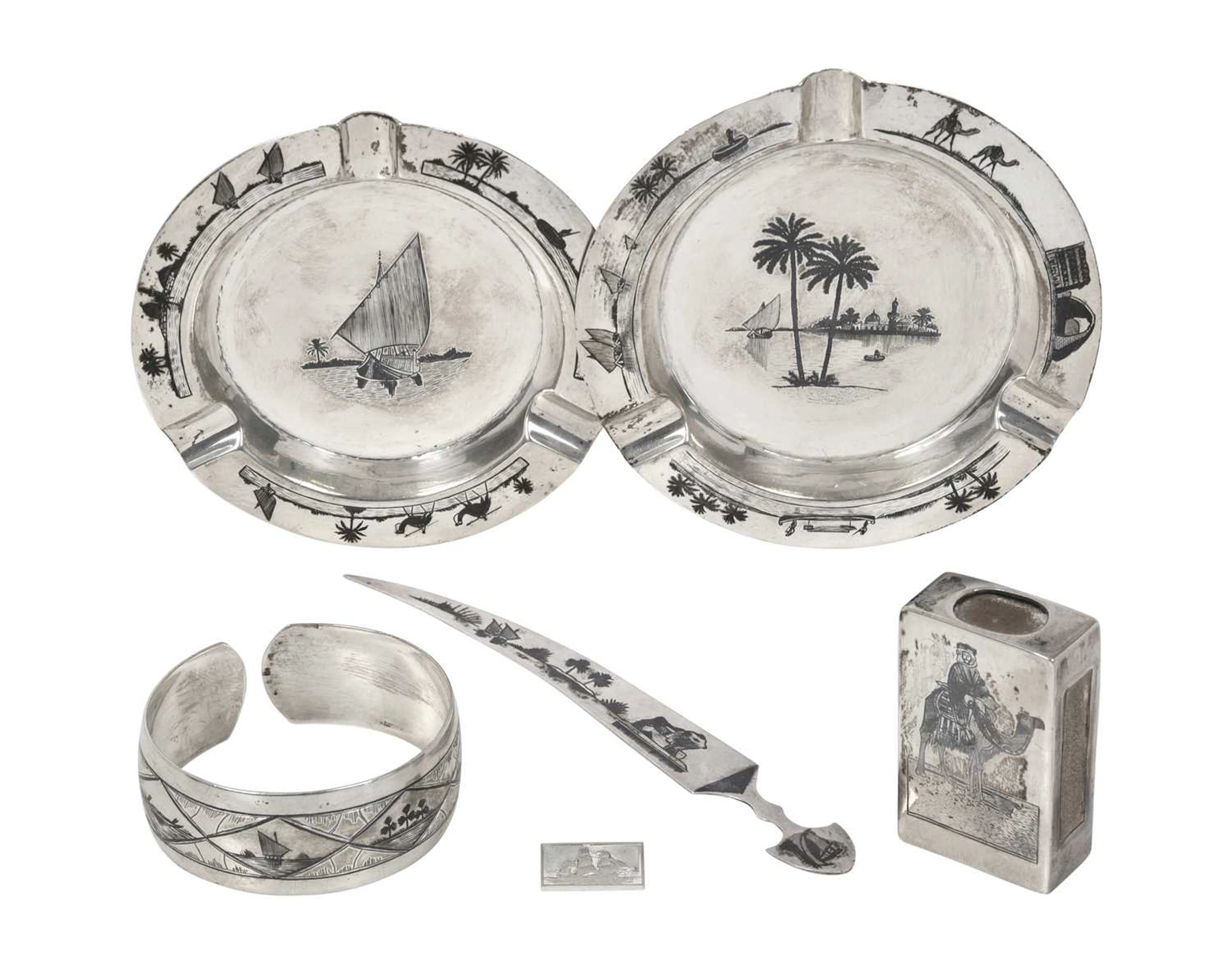 A Collection of Assorted Iraqi Silver and Niello First Quarter 20th