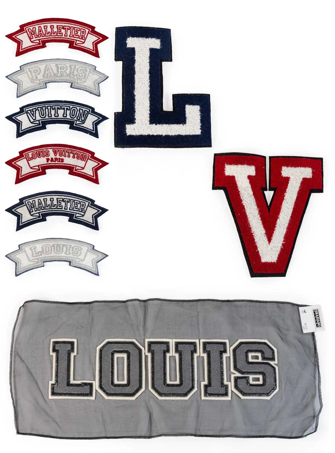 Louis Vuitton Machine Embroidery Sample, Fall/Winter 2018 Men's, Look