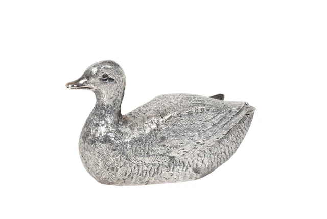 A Victorian Novelty Silver Mustard-Pot by Joseph Braham, London, 1886