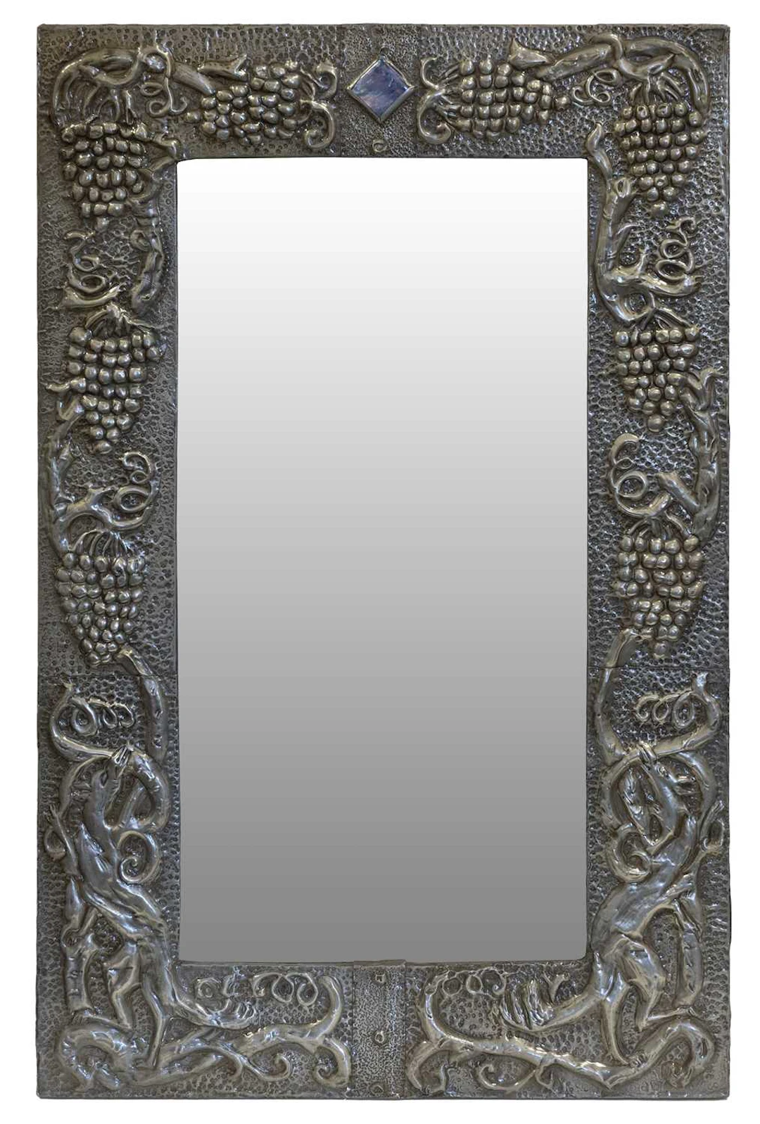 An Arts & Crafts Pewter Mirror