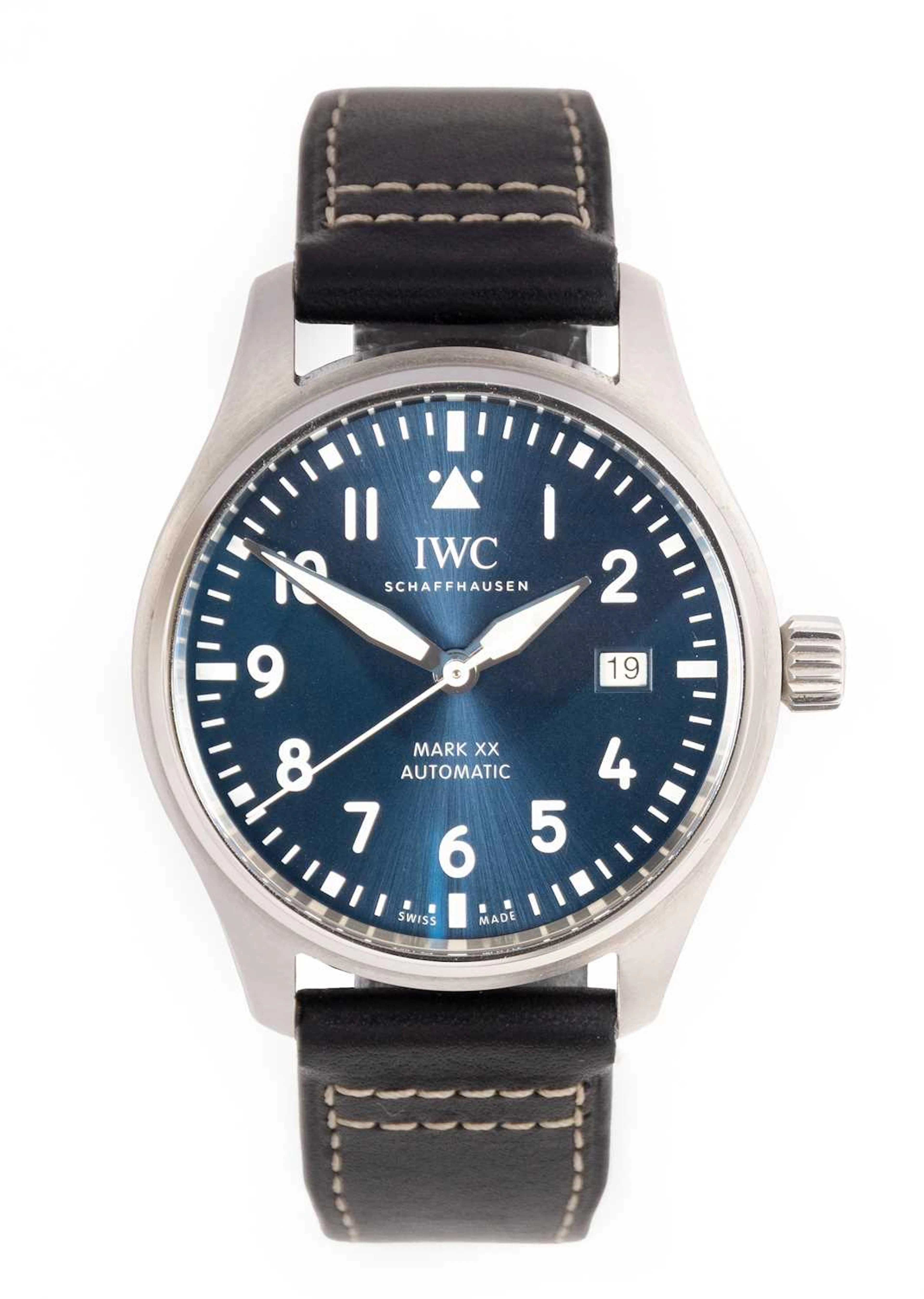 IWC: A Stainless Steel Automatic Celendar Centre Seconds Wristwatch