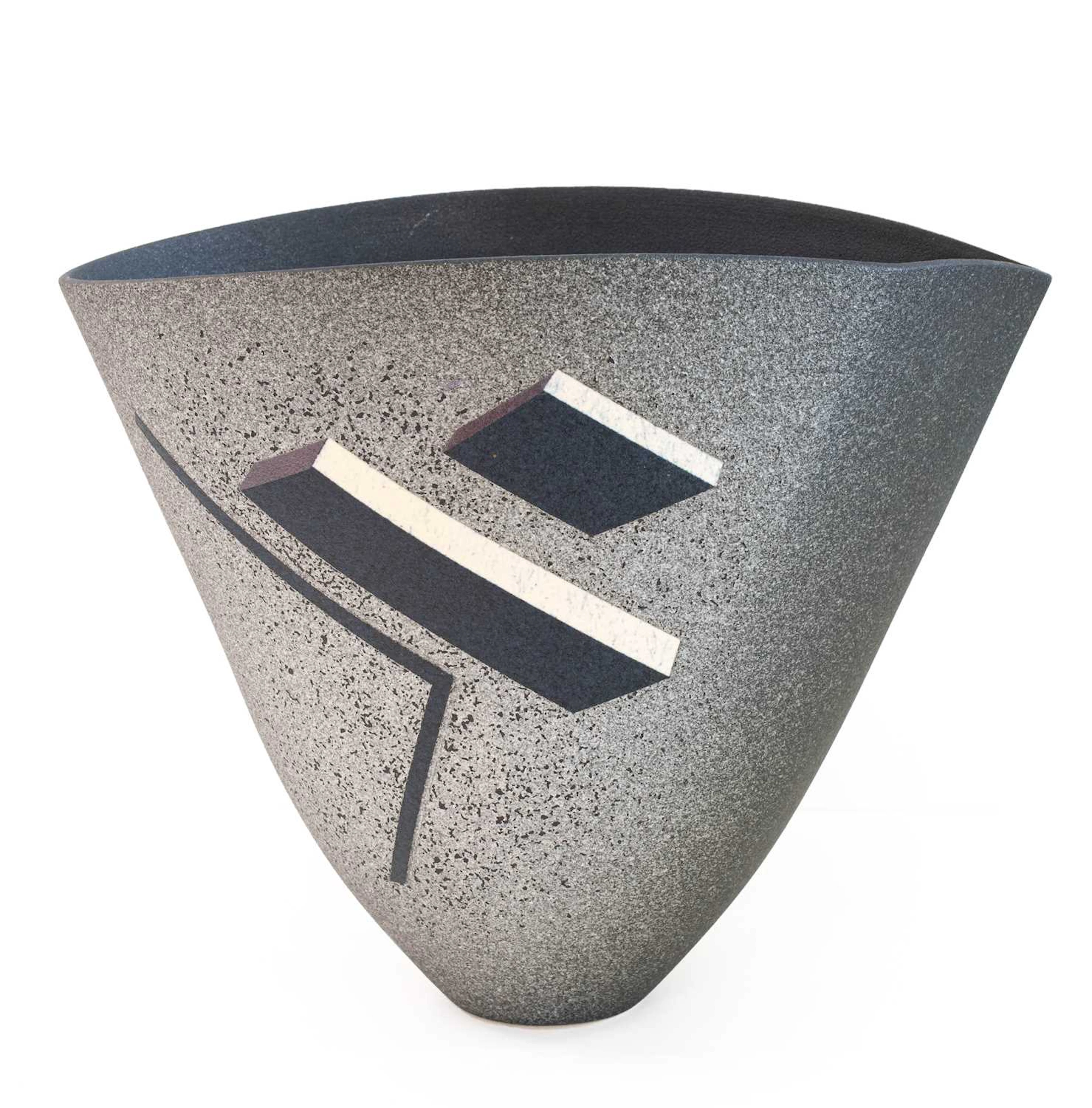 Jon Middlemiss (1949-2021): An Oxidised Stoneware Sculptural Vessel