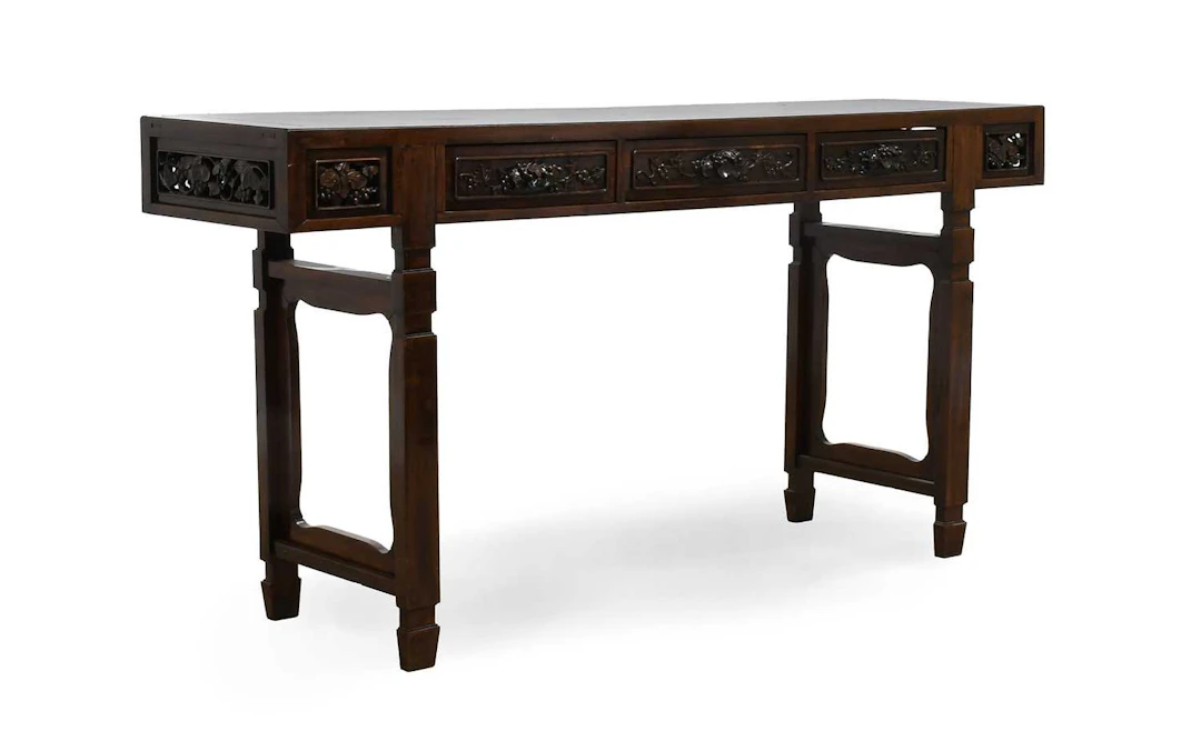 A Chinese Carved Rosewood Altar Table, late 19th century