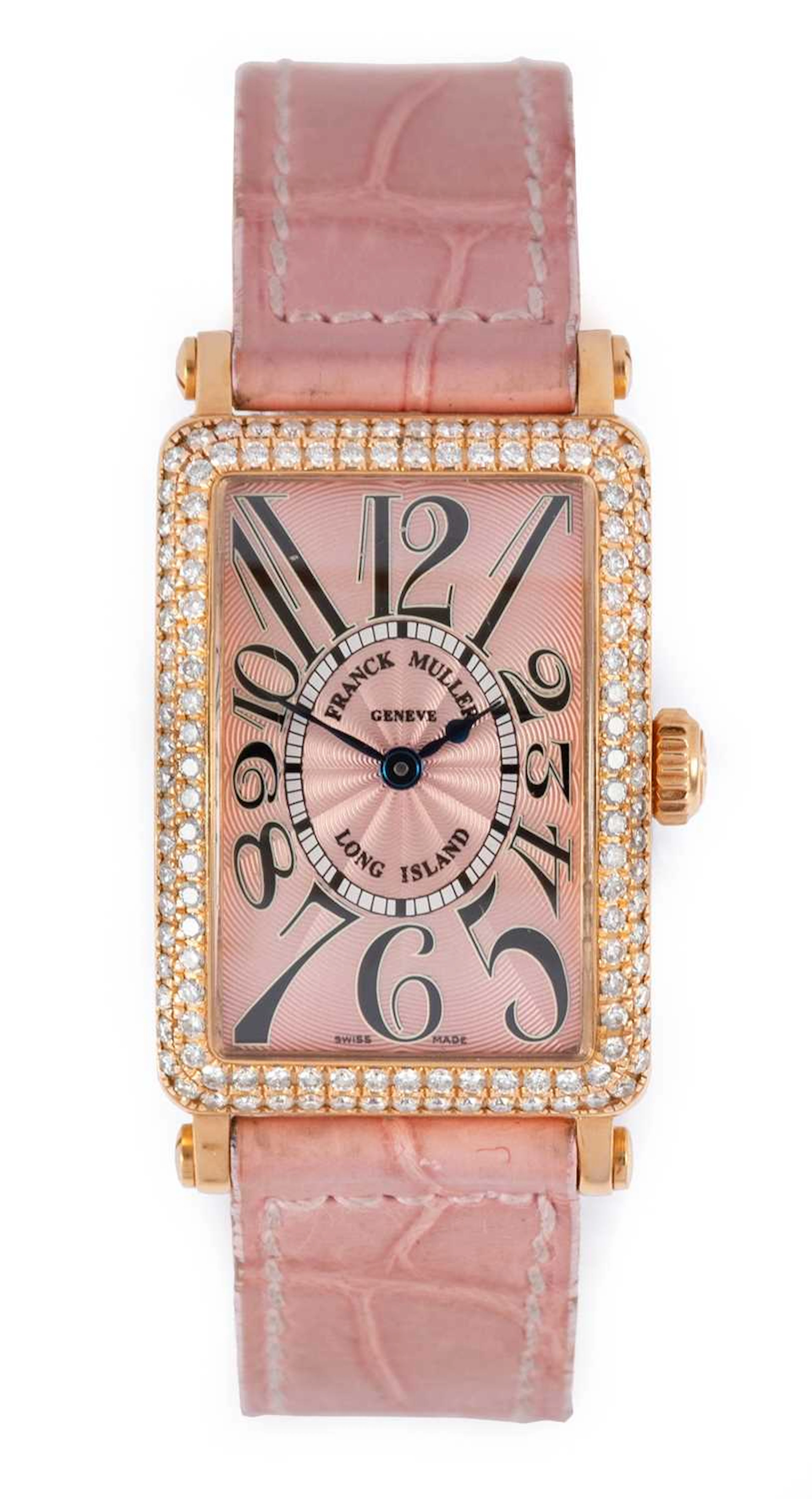 Franck Muller: An 18 Carat Rose Gold Diamond Set Wristwatch, signed