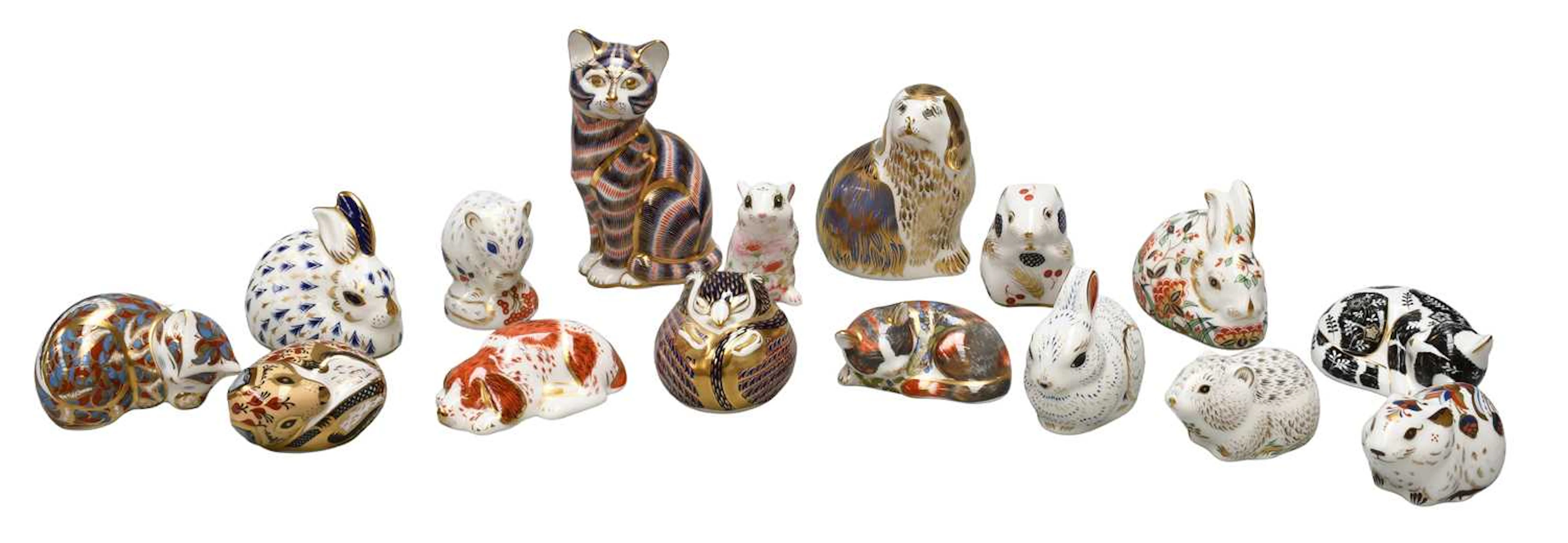 A Collection of Royal Crown Derby Paperweights