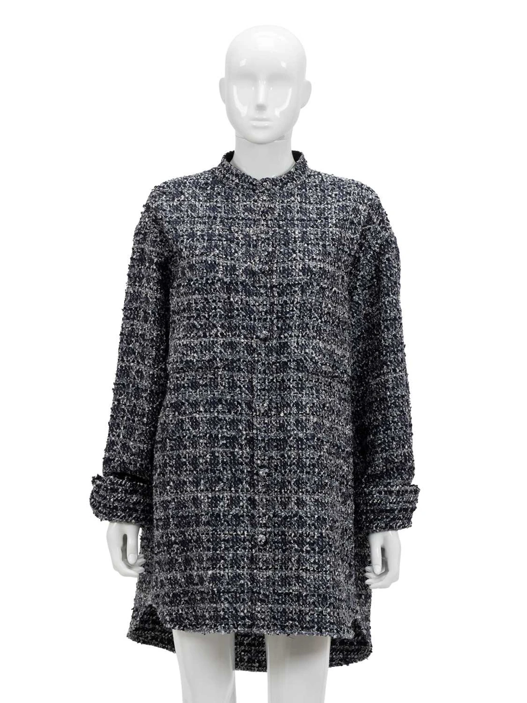 Dior Homme x Lewis Hamilton Navy and White Cannage Tweed Oversized