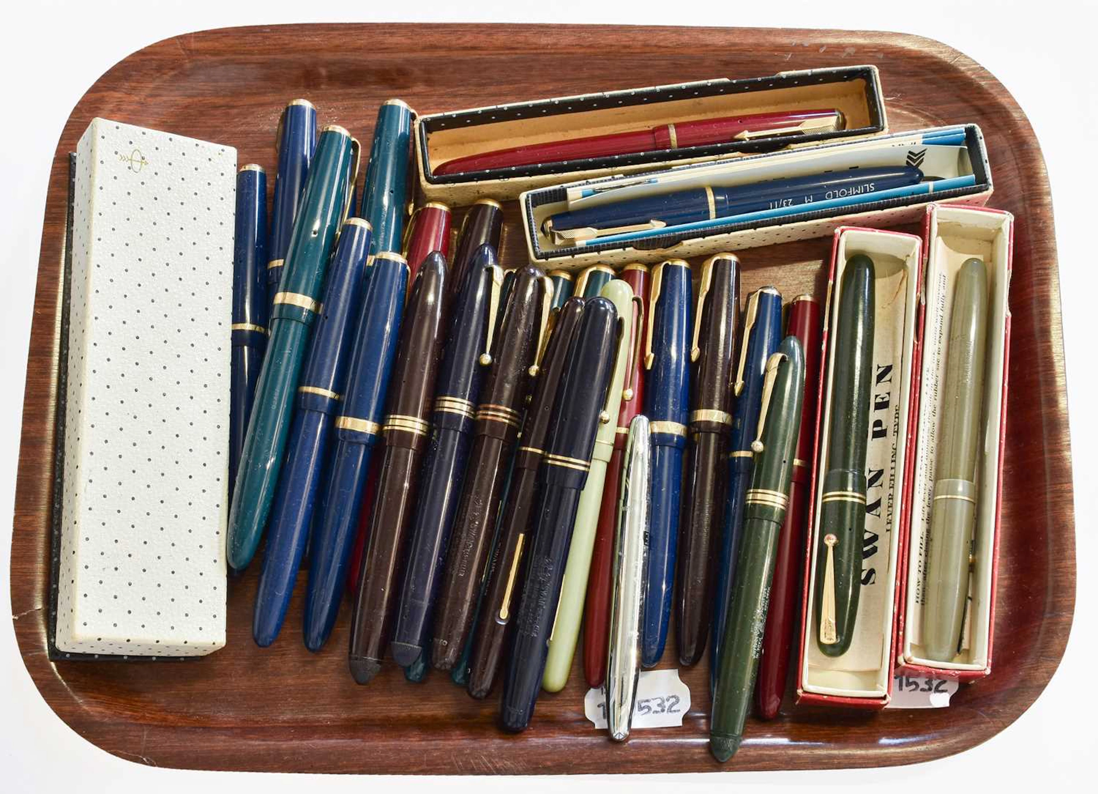 Parker and Swan Fountain Pens