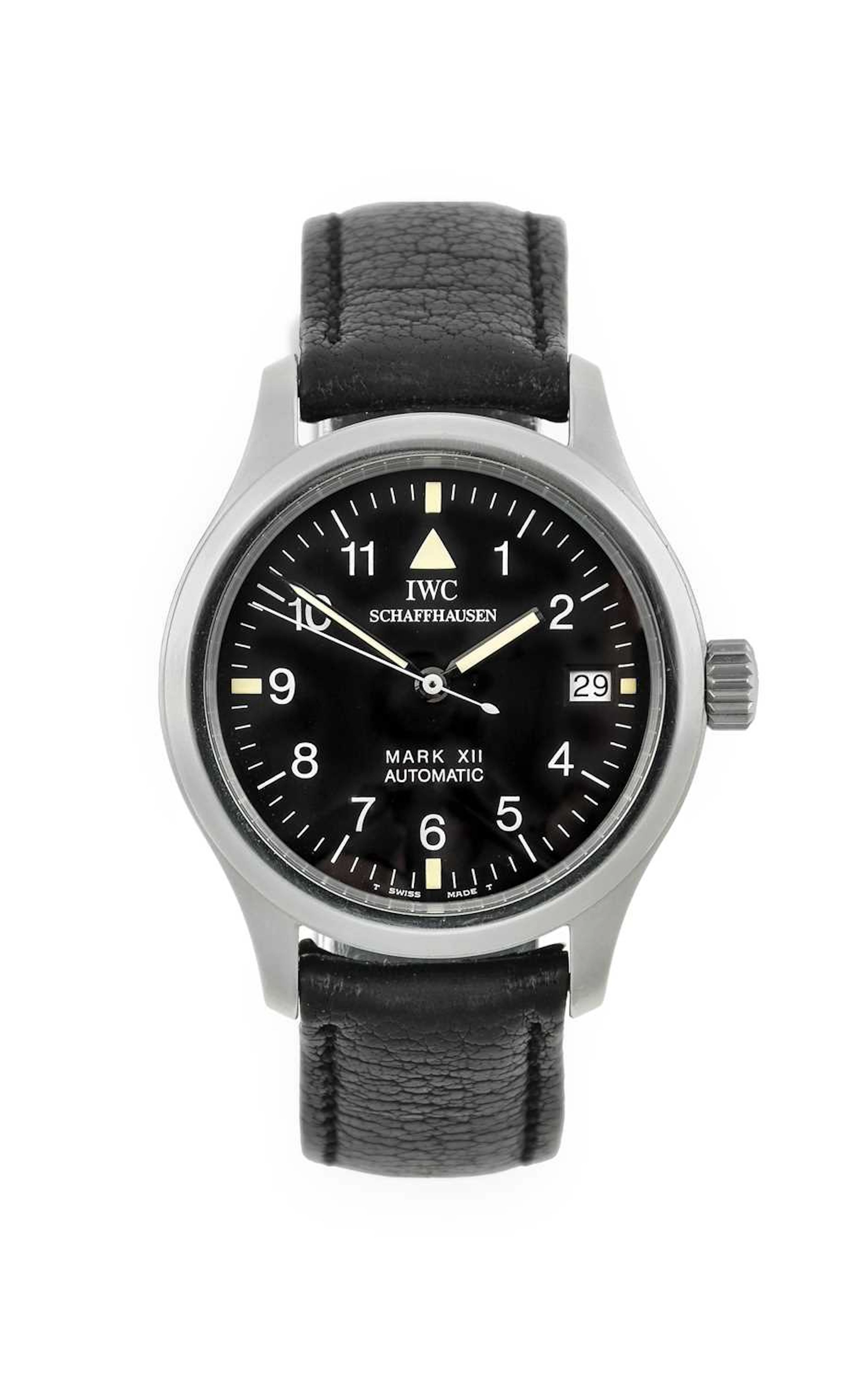 IWC: A Stainless Steel Automatic Calendar Centre Seconds Wristwatch
