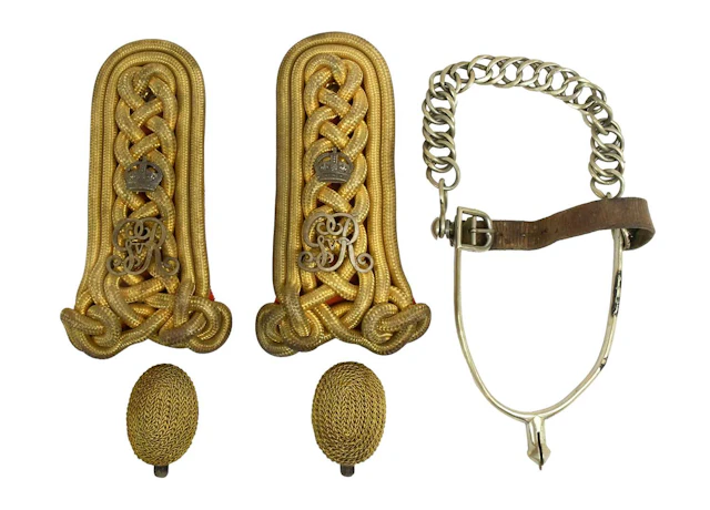 A Pair of George V Twisted Gold Cord Shoulder Boards to an Aide-de-Camp